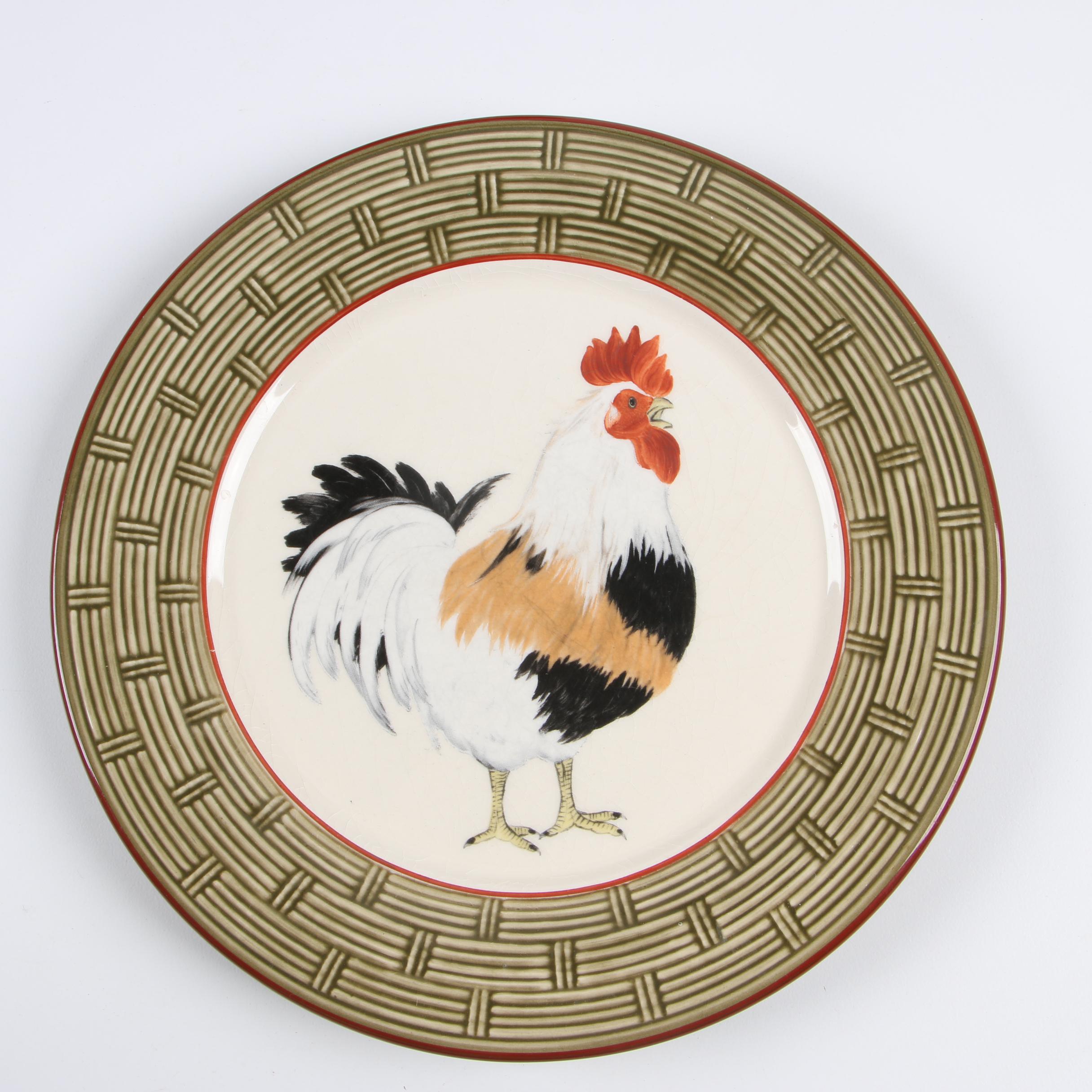 Niderviller "Cour Normande Bronze Green" Earthenware Dinnerware