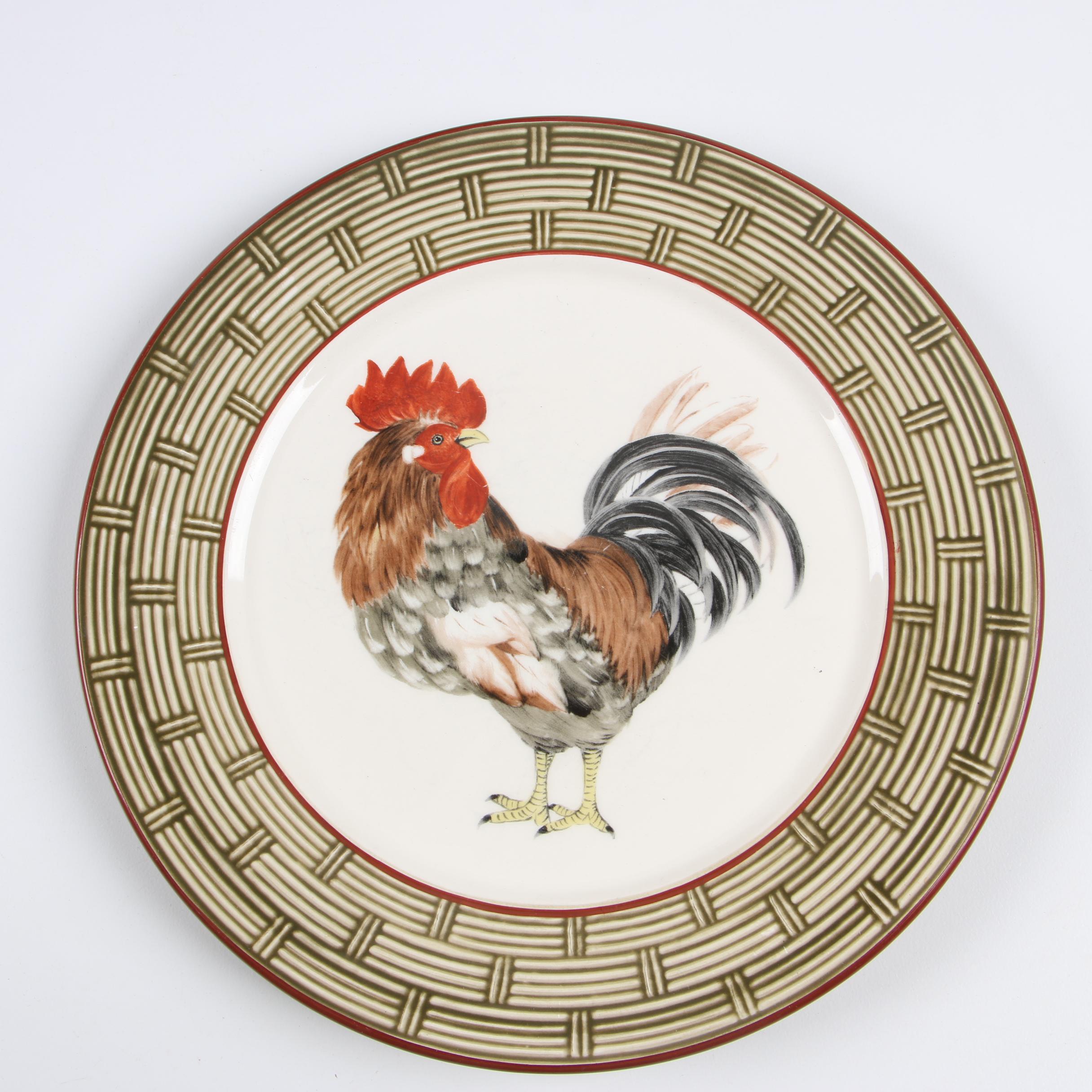 Niderviller "Cour Normande Bronze Green" Earthenware Dinnerware