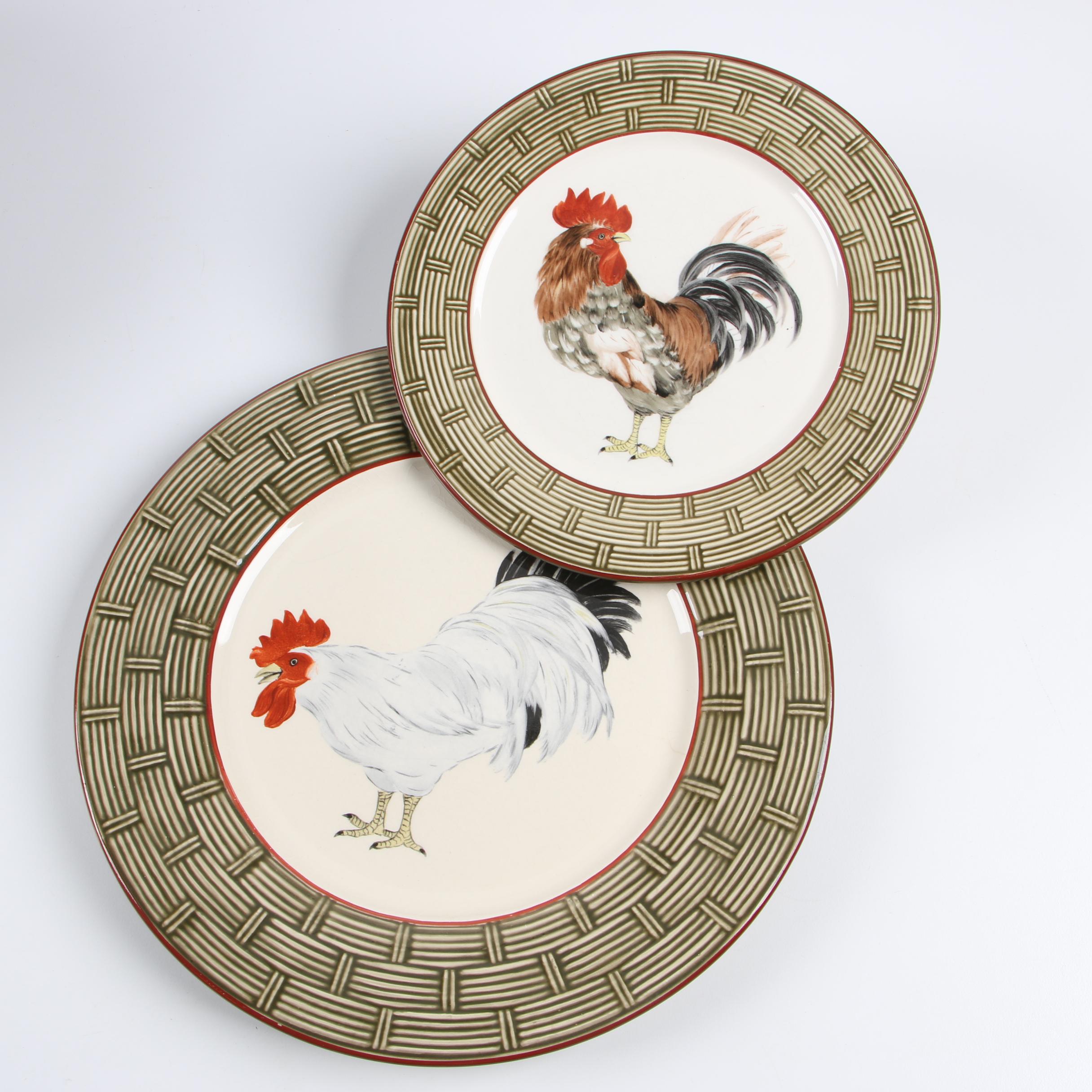 Niderviller "Cour Normande Bronze Green" Earthenware Dinnerware