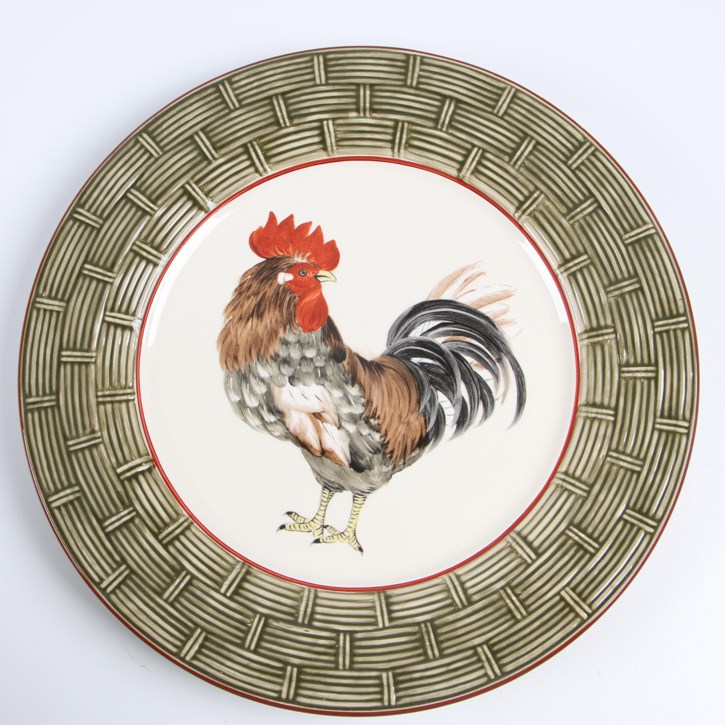 Niderviller "Cour Normande Bronze Green" Earthenware Dinnerware