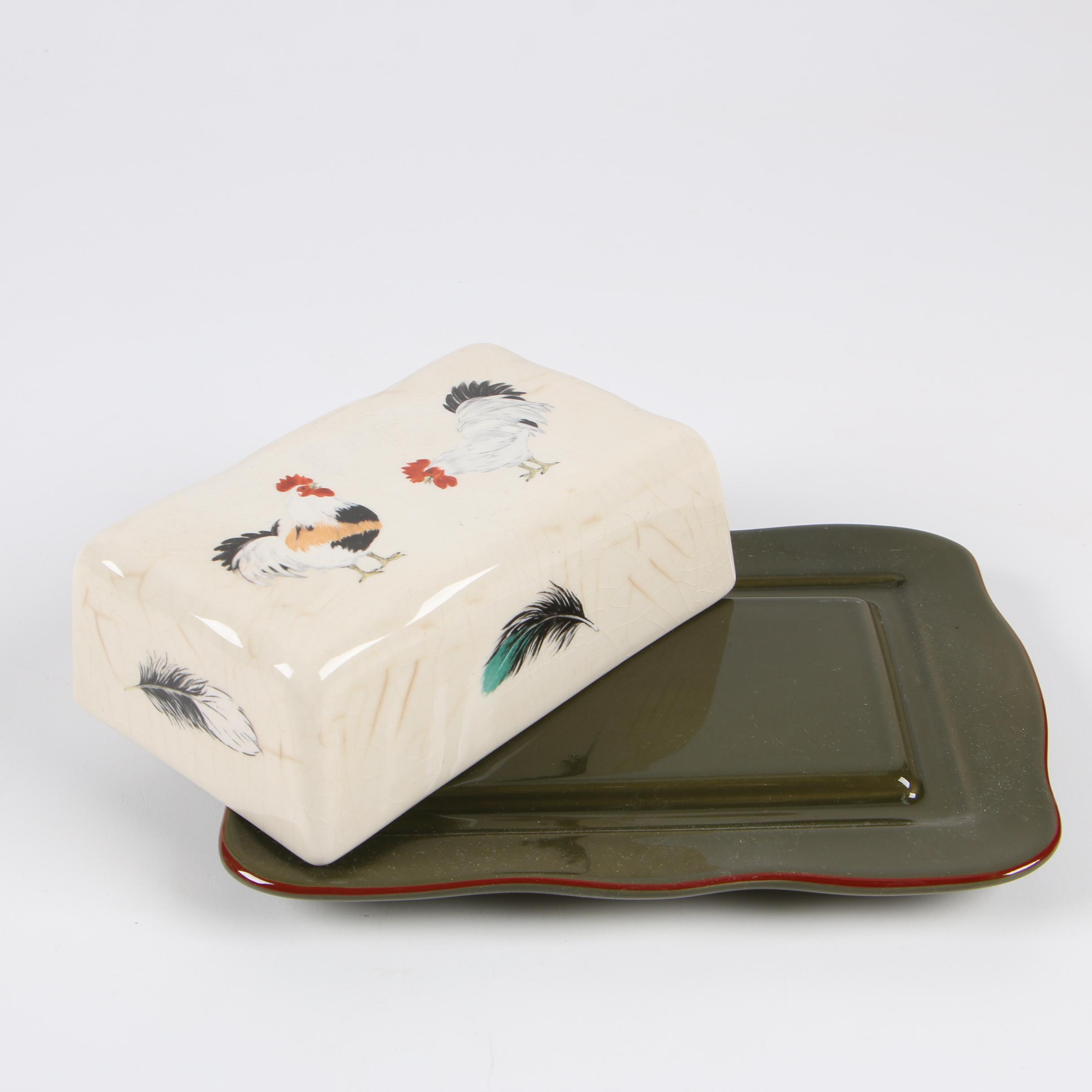 Niderviller "Cour Normande Bronze Green" Earthenware Dinnerware