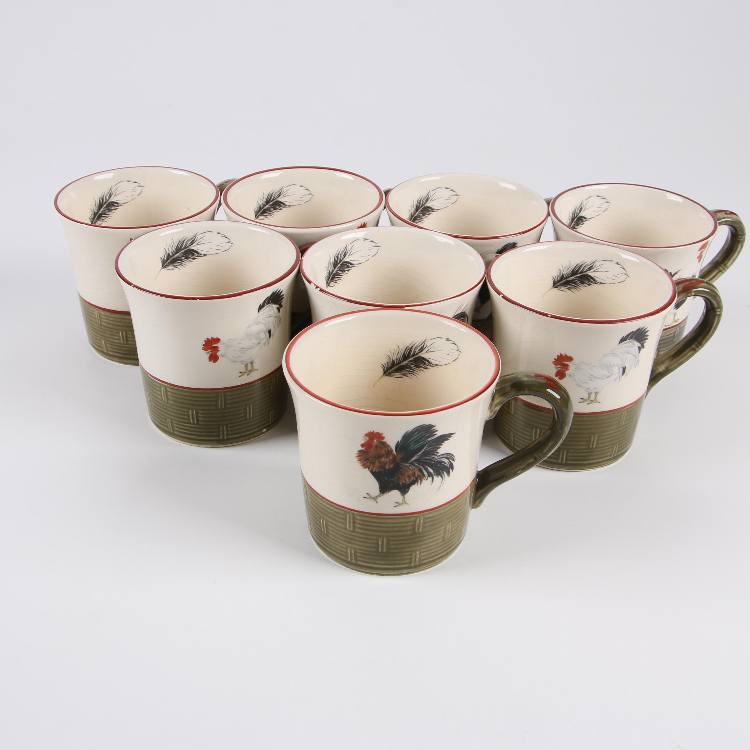 Niderviller "Cour Normande Bronze Green" Earthenware Dinnerware