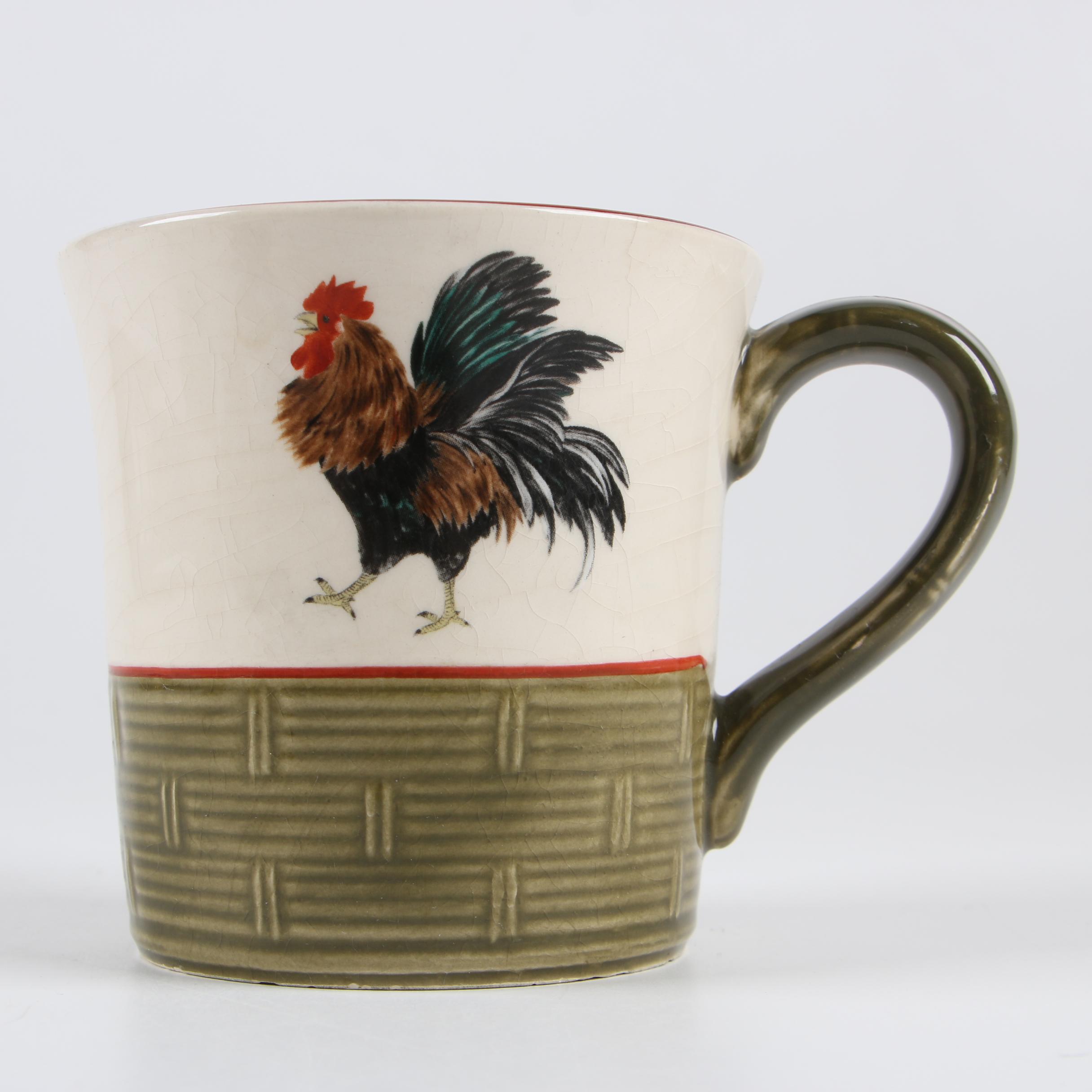 Niderviller "Cour Normande Bronze Green" Earthenware Dinnerware