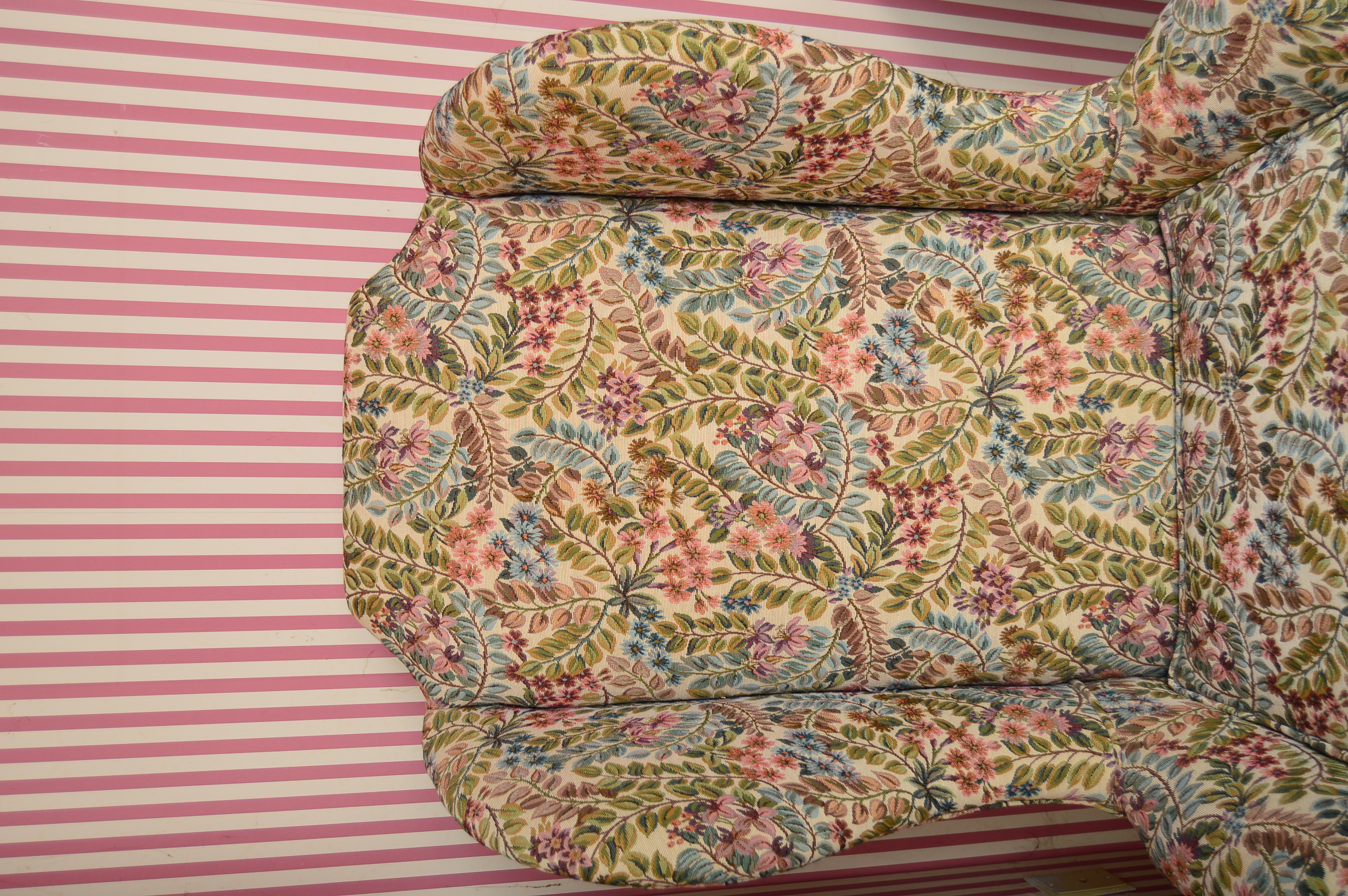 Queen Anne Style Wingback Chair