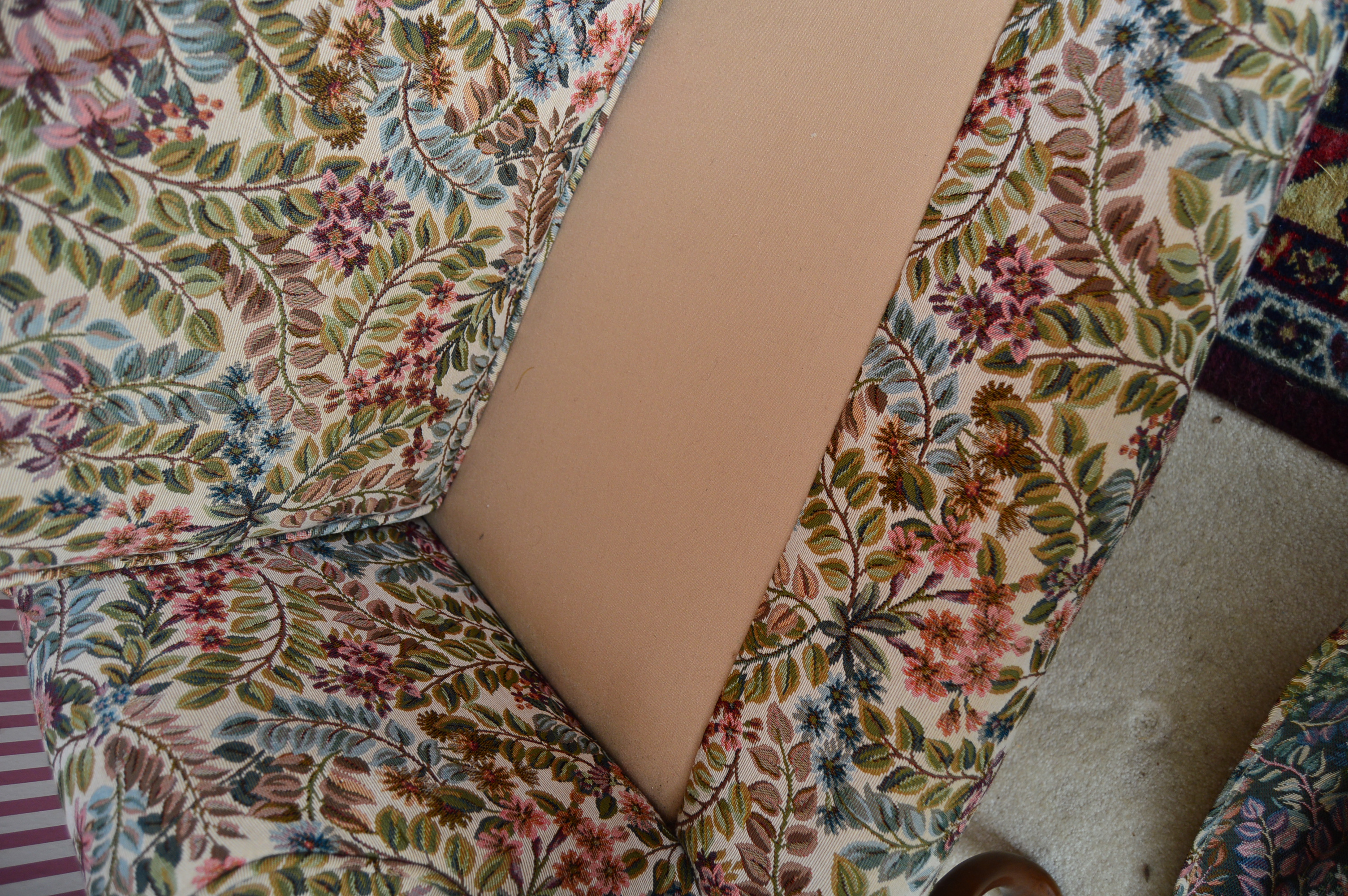 Queen Anne Style Wingback Chair