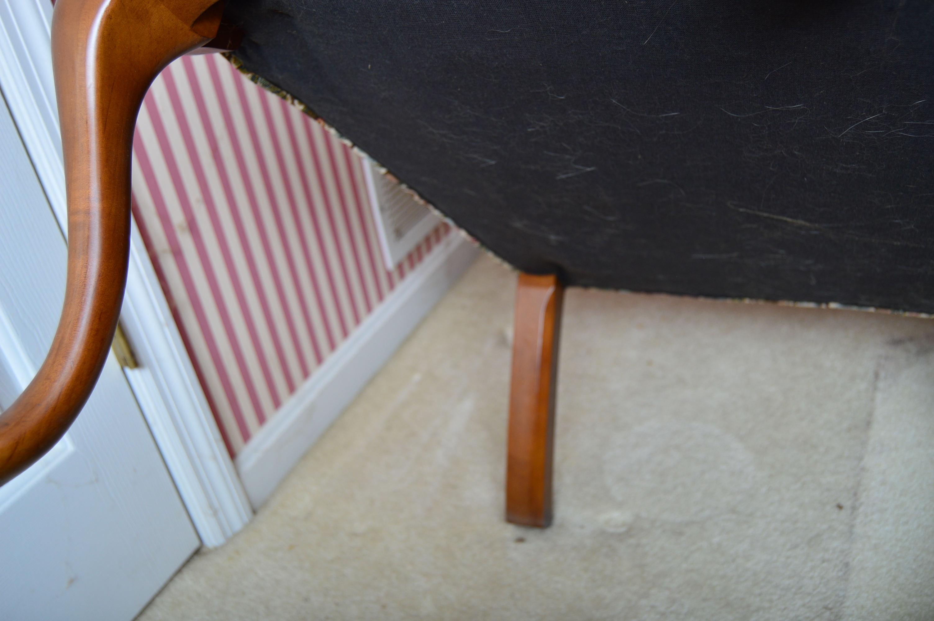 Queen Anne Style Wingback Chair