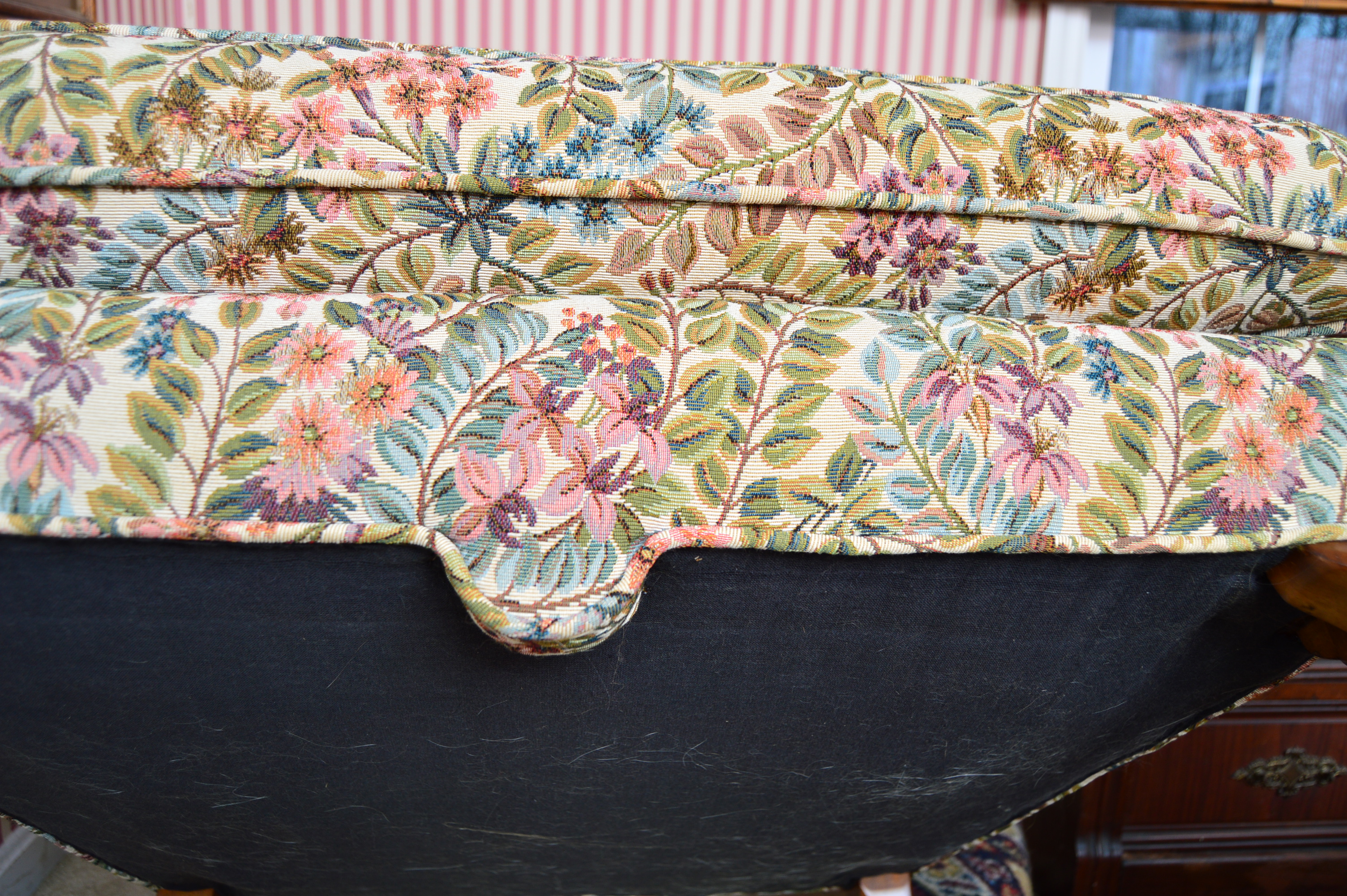 Queen Anne Style Wingback Chair