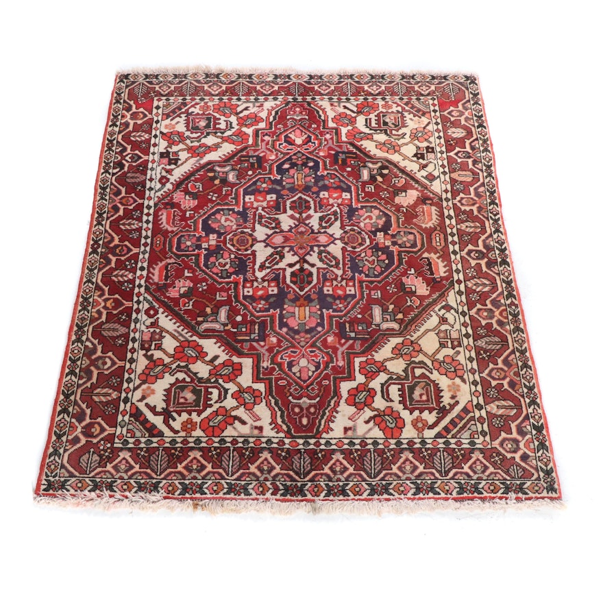 Hand-Knotted Persian Bakhtiari Wool Rug