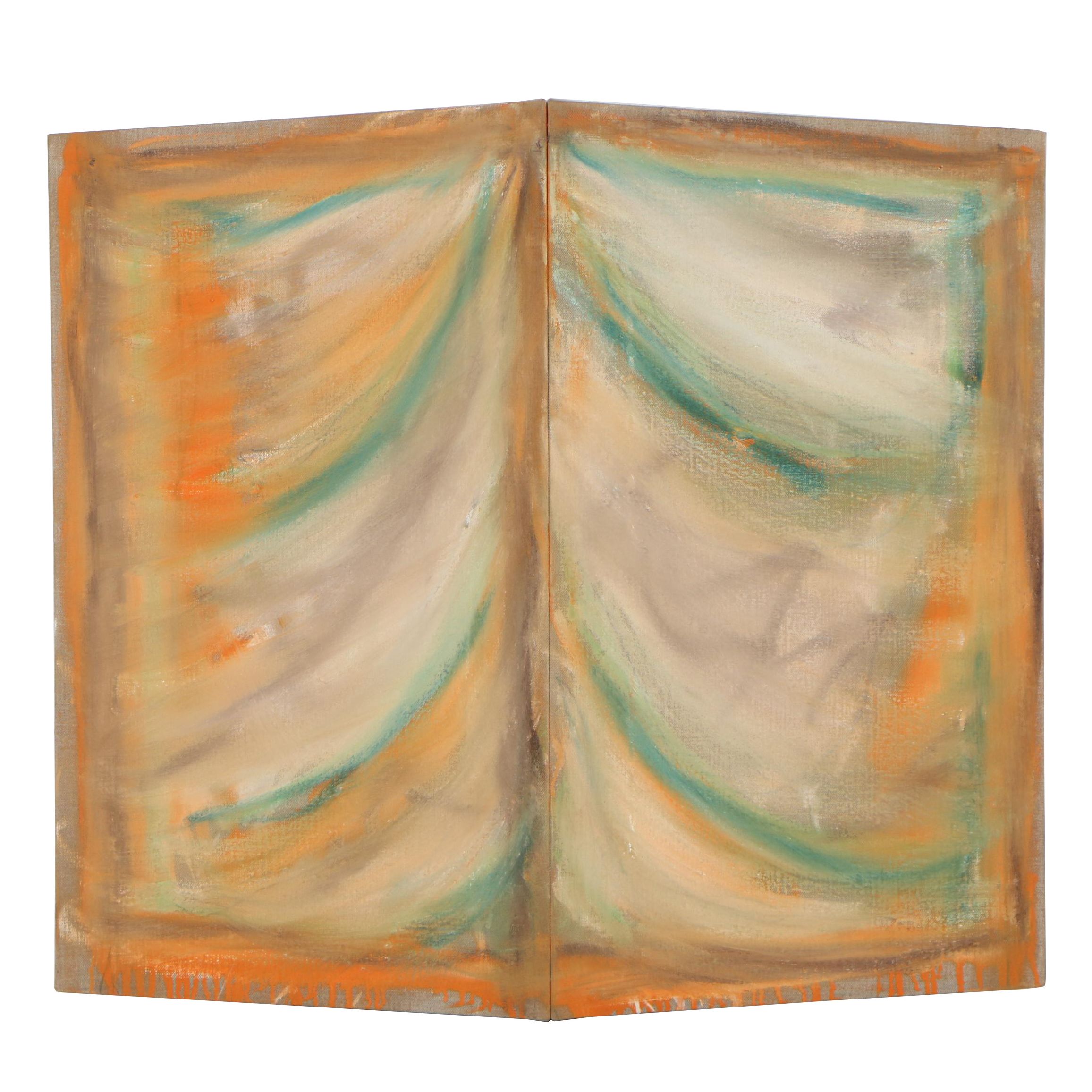 Tom Levine Abstract Oil Painting, 1988