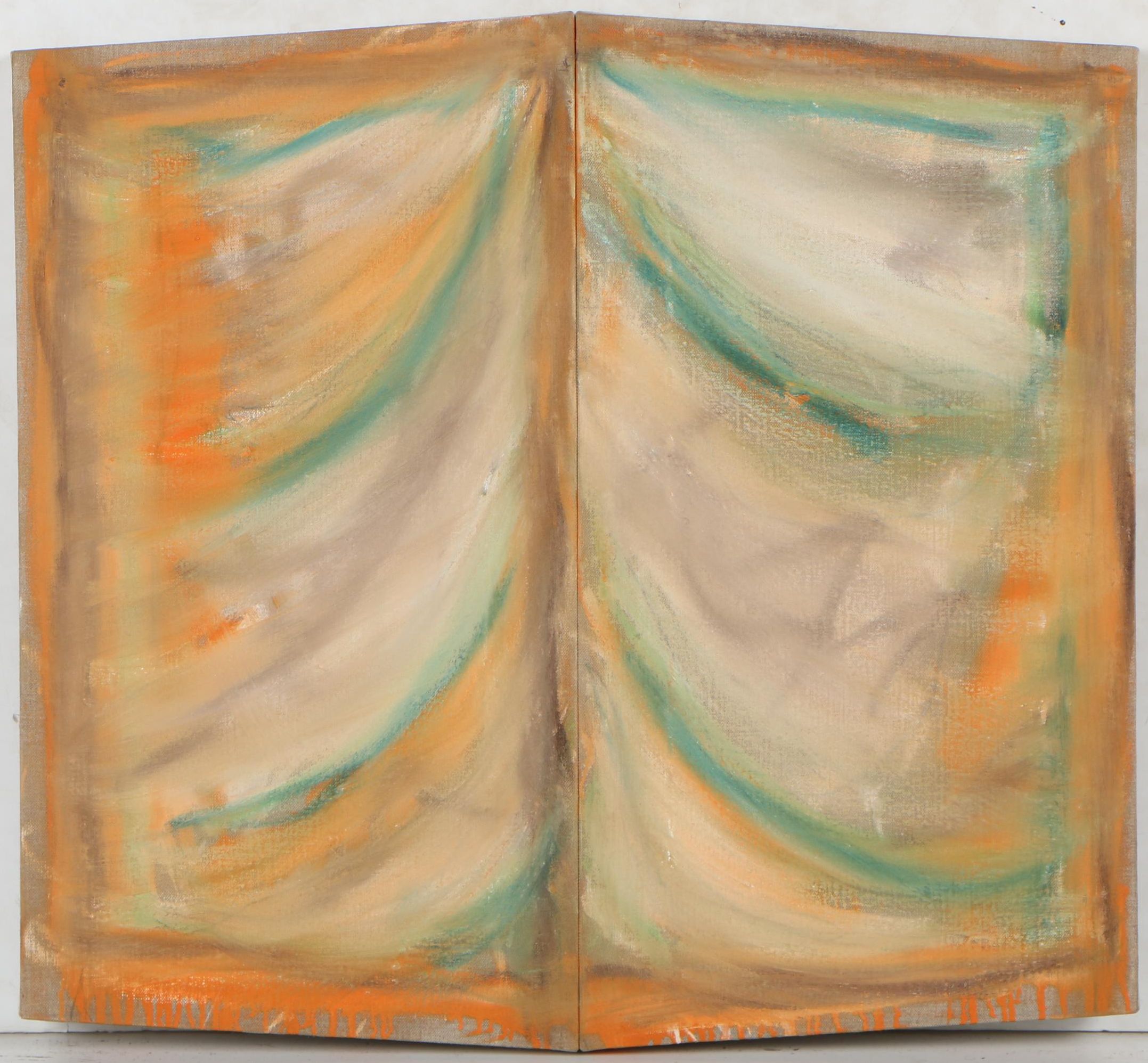 Tom Levine Abstract Oil Painting, 1988