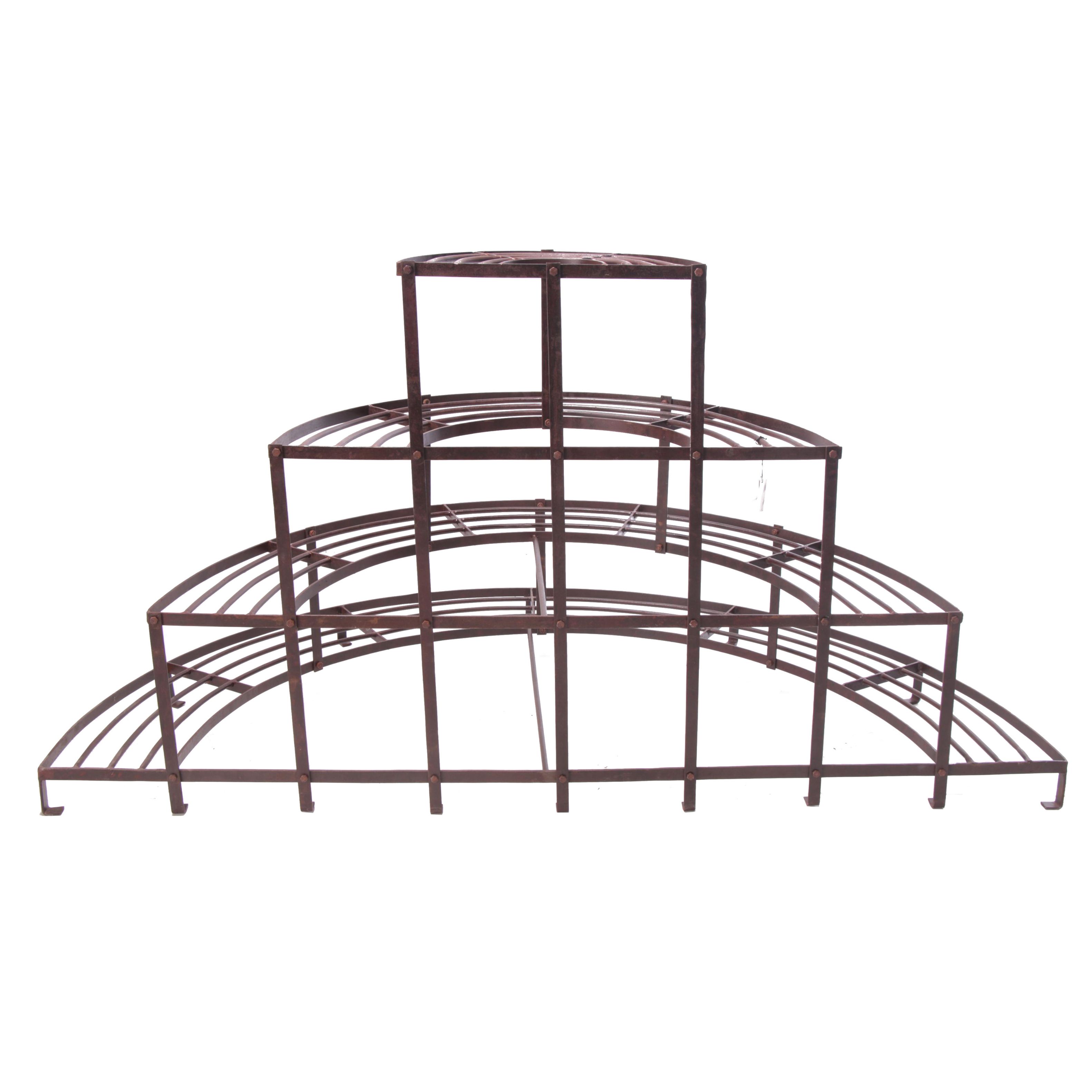 Industrial Style Wrought Iron Florist Display Plant Stand