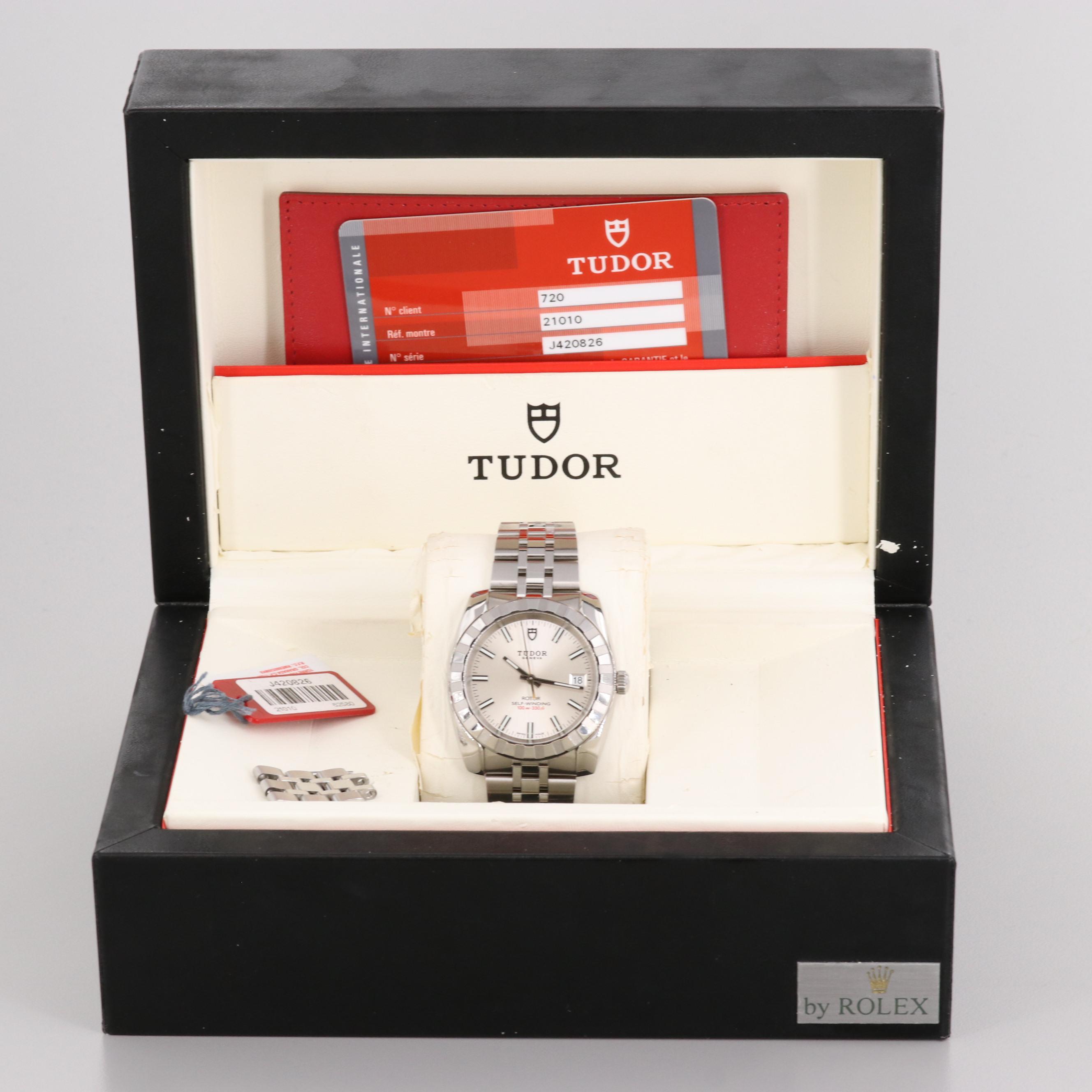 Tudor By Rolex Auto Prince Stainless Steel Watch With Date