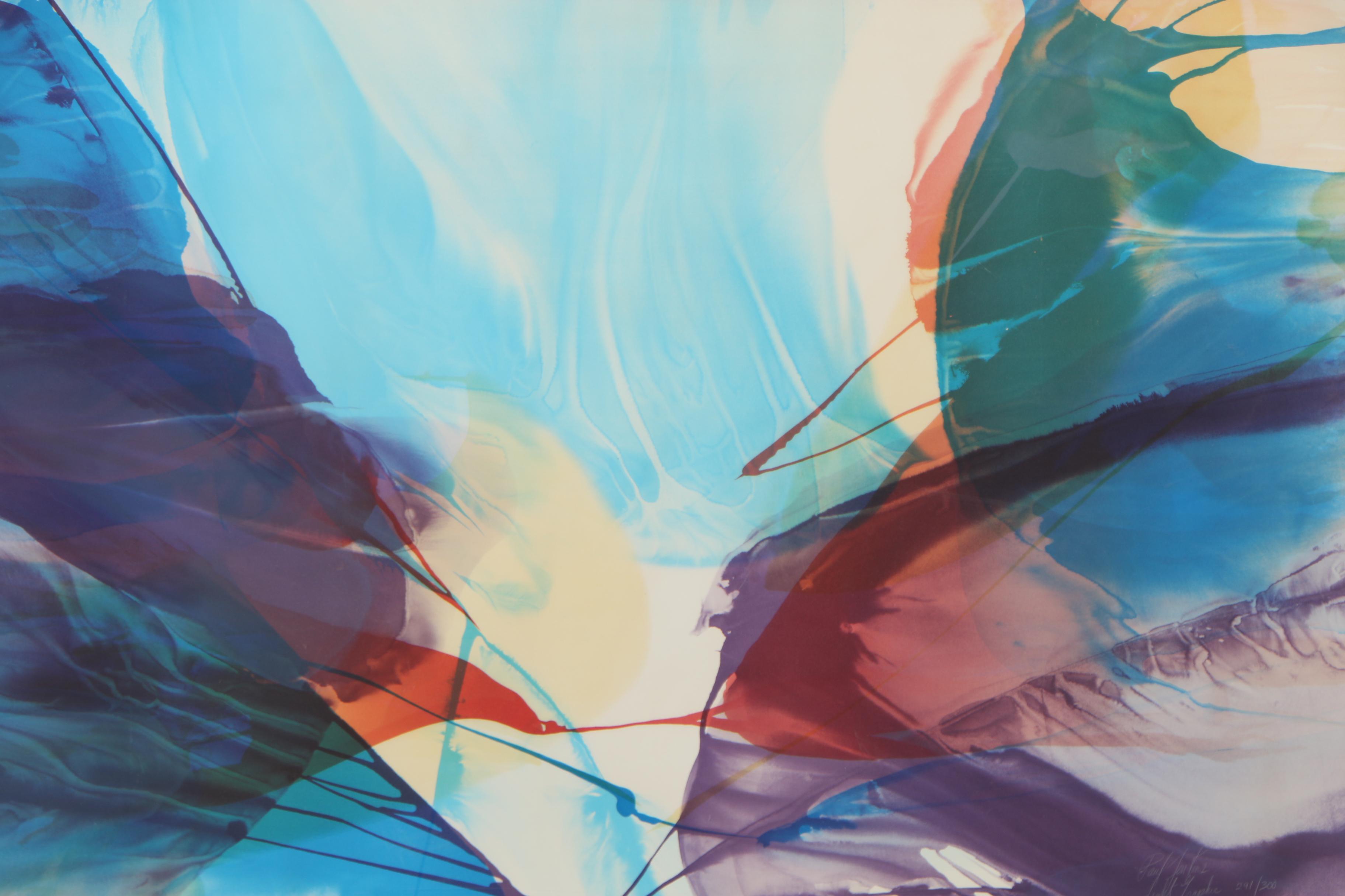 Paul Jenkins 1972 Color Lithograph "Light Graphic"