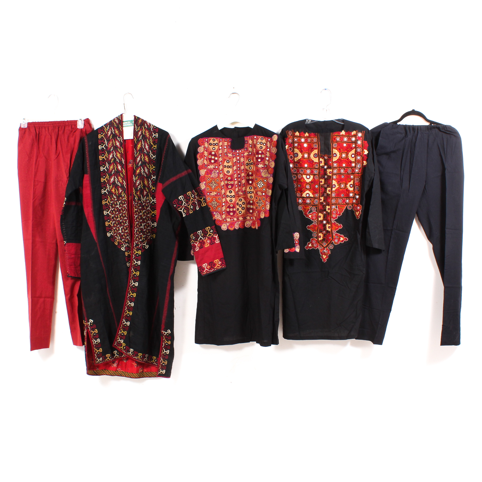 Middle Eastern Traditional Folk Clothing Including Embroidery