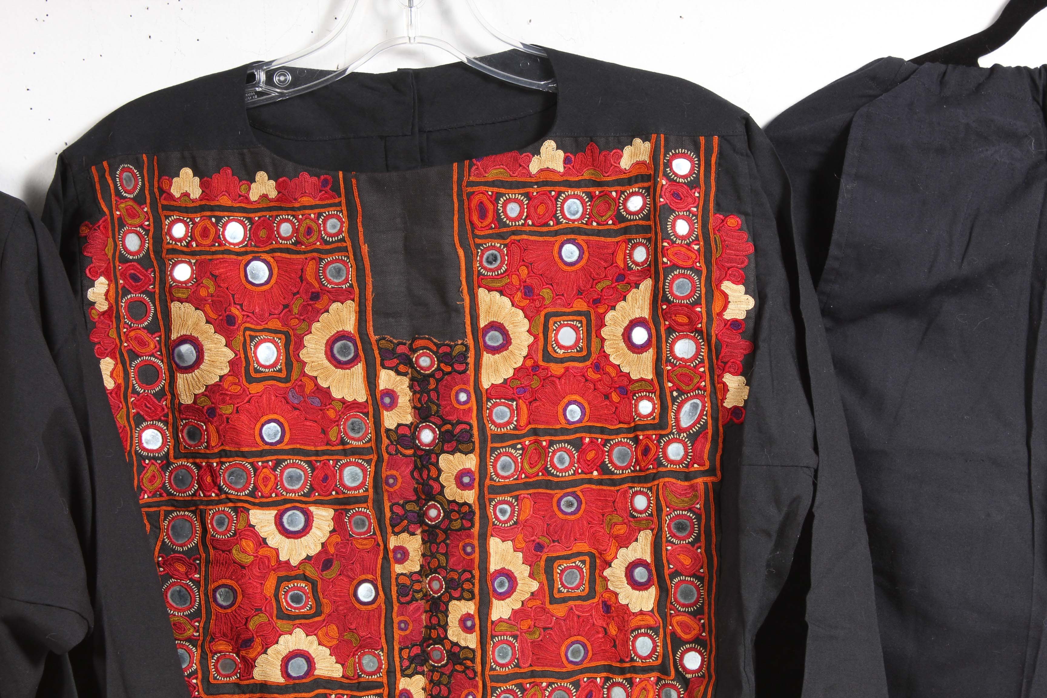 Middle Eastern Traditional Folk Clothing Including Embroidery