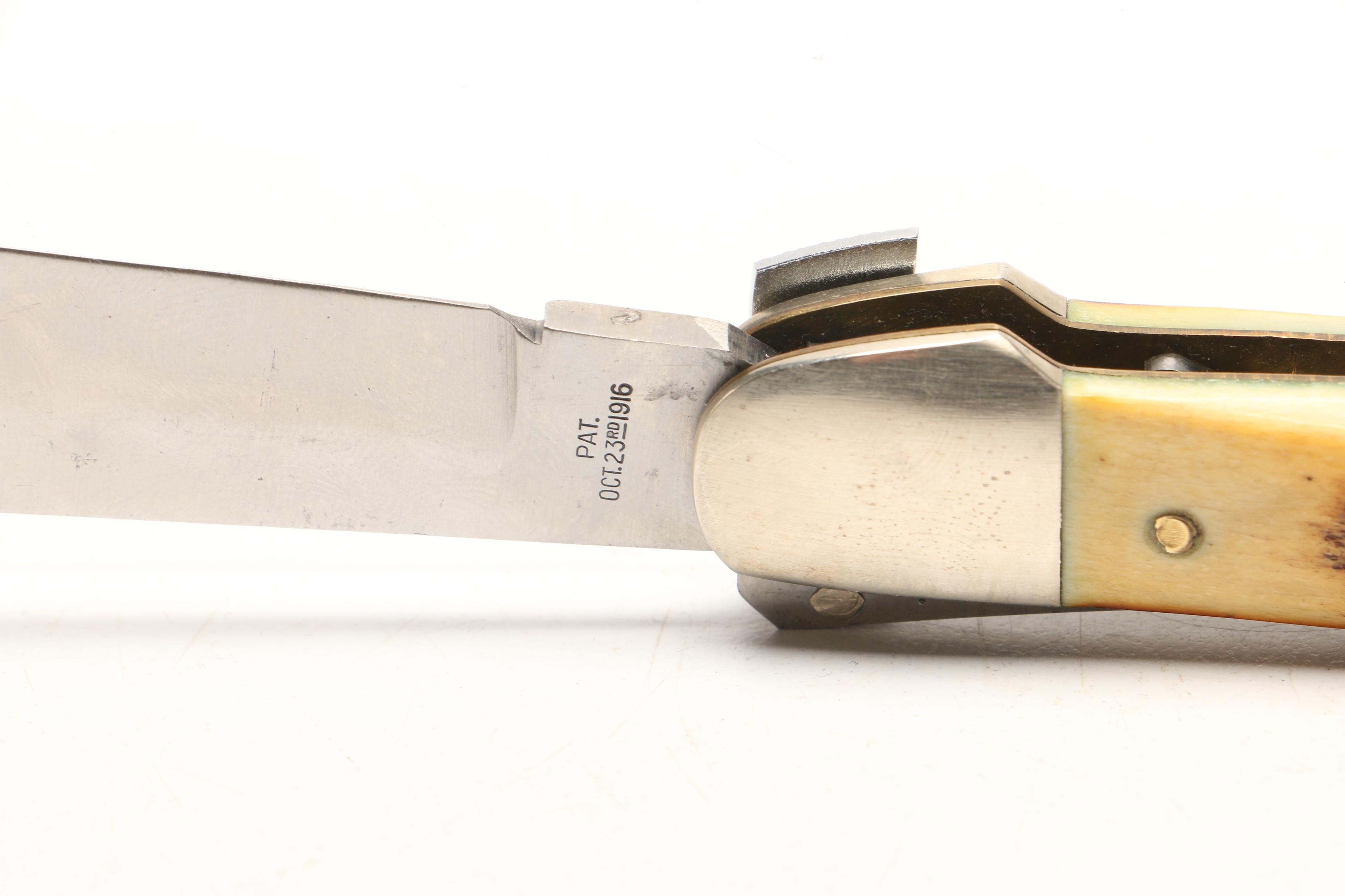 Vintage A.C. MFG. Co. Marinette Folding Knife