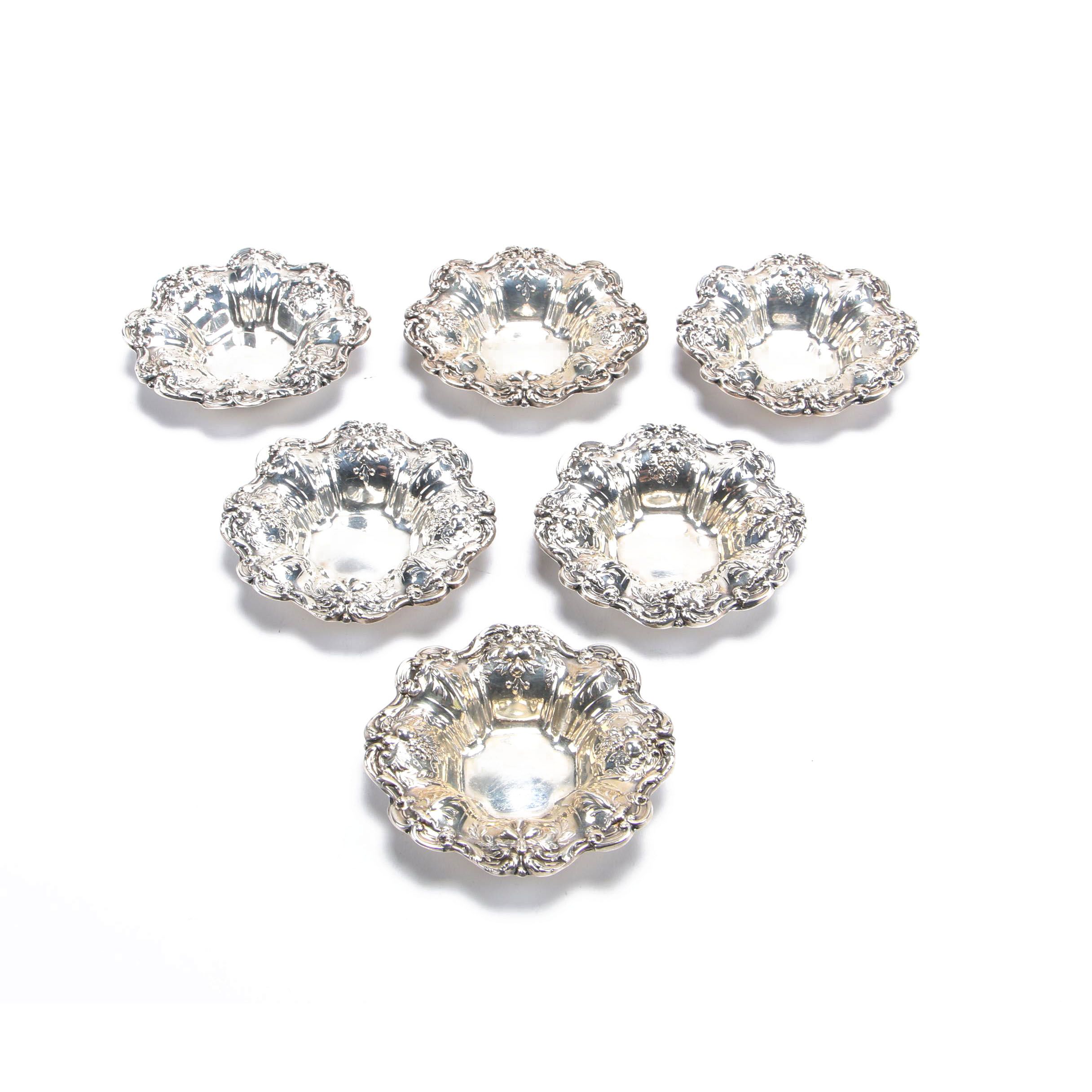 Reed & Barton "Francis I" Sterling Nut Dish Set, 1955 and 1956