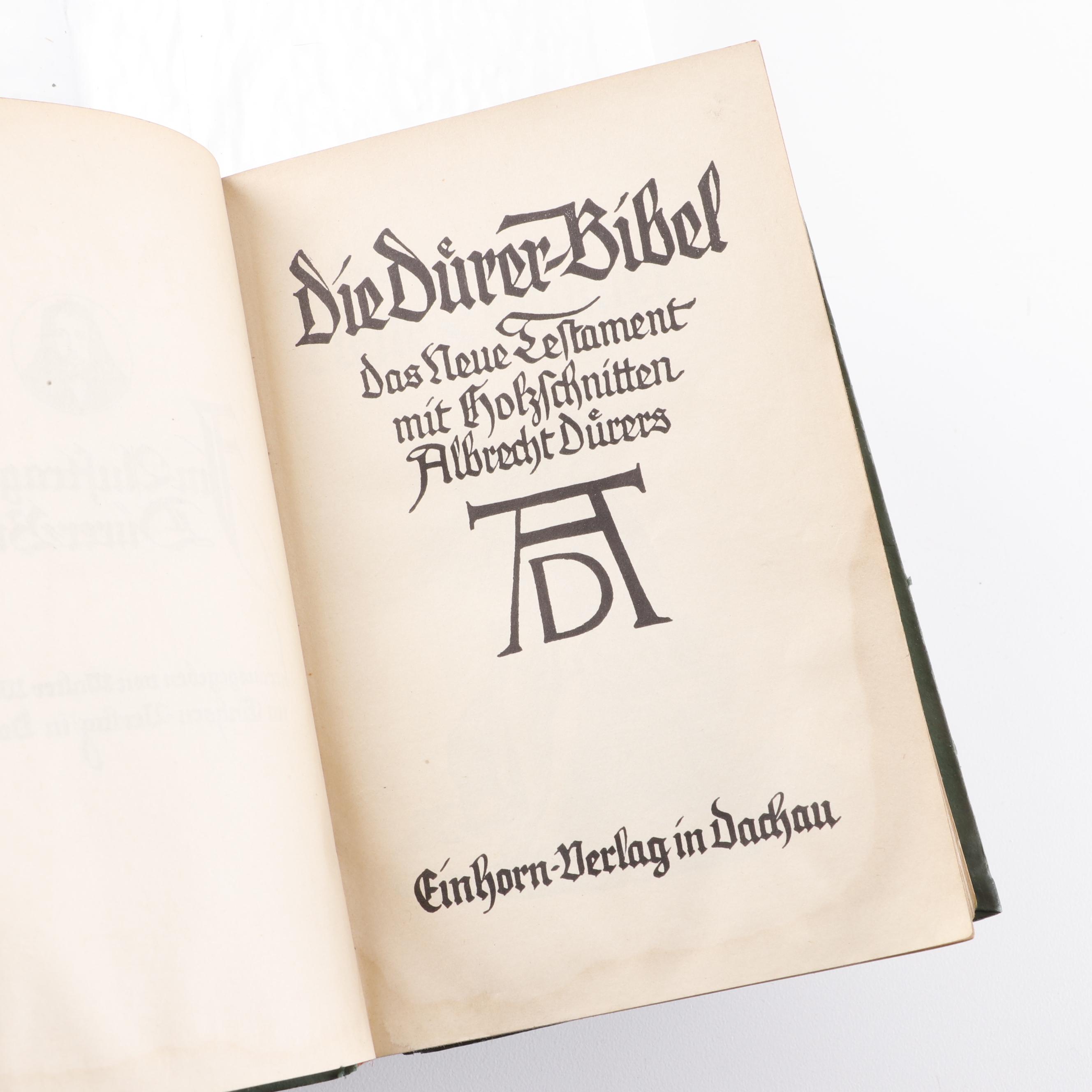 "Die Dürer Bibel" New Testament Illustrated by Albrecht Dürer, circa 1910