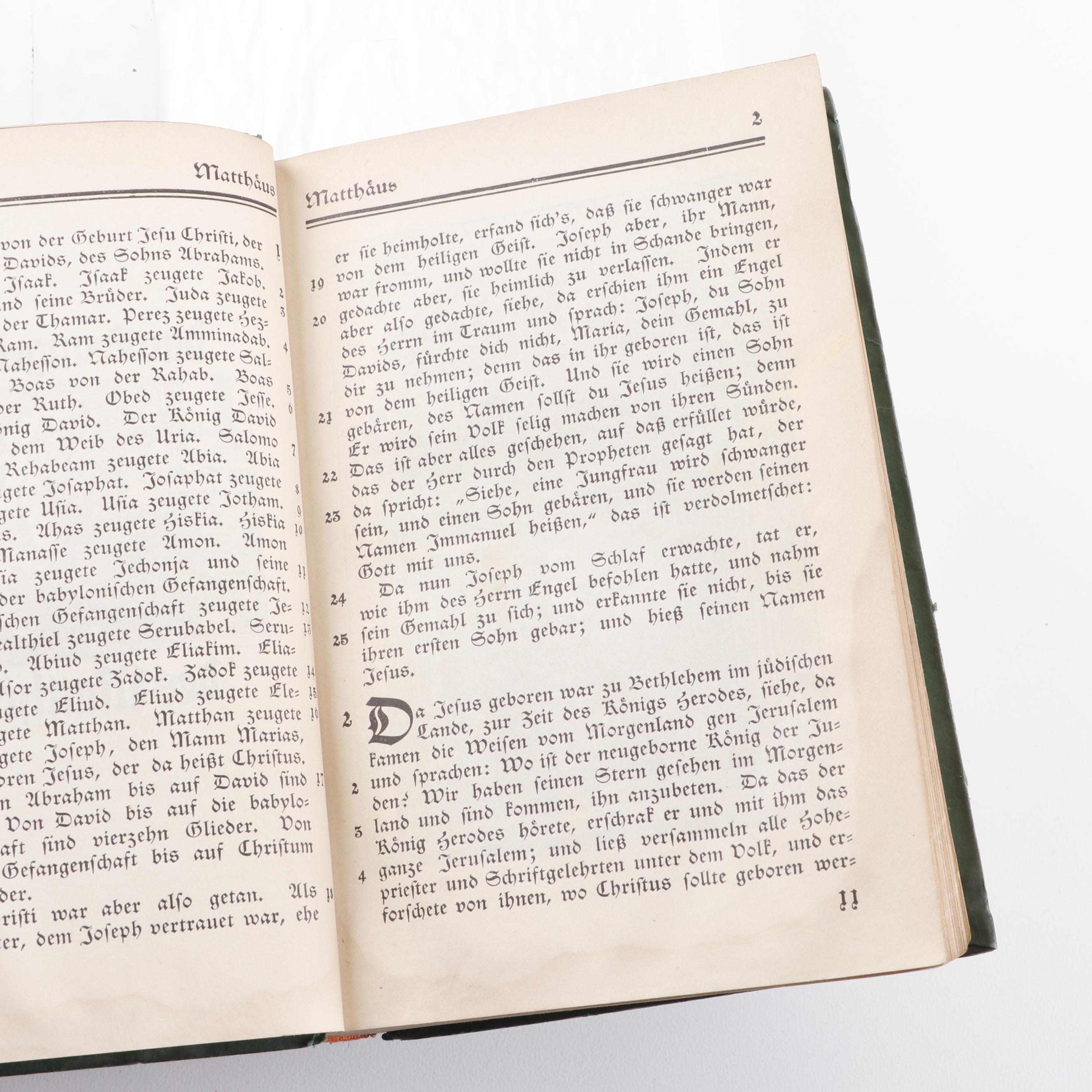 "Die Dürer Bibel" New Testament Illustrated by Albrecht Dürer, circa 1910