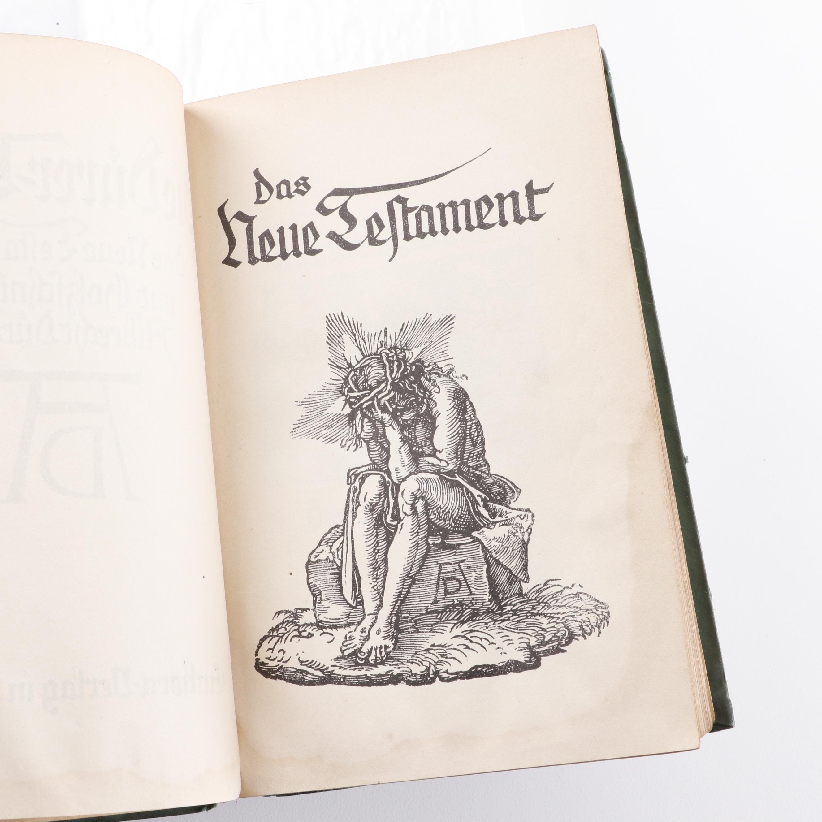 "Die Dürer Bibel" New Testament Illustrated by Albrecht Dürer, circa 1910