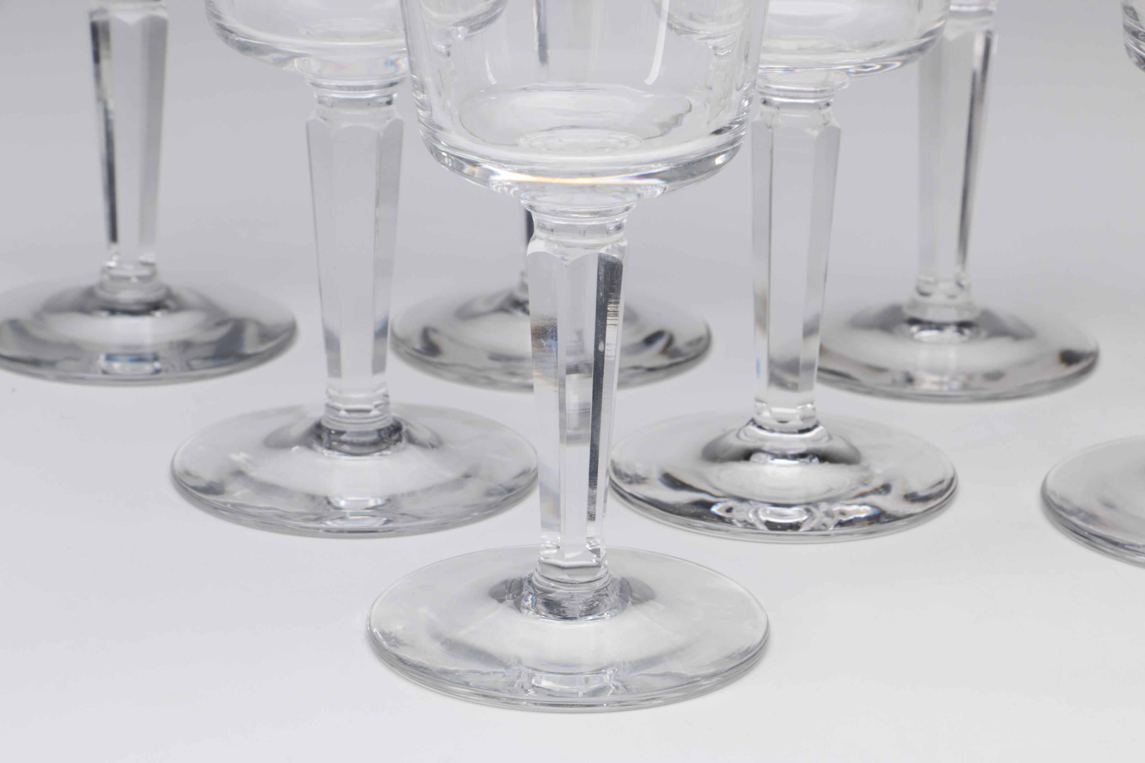 Silver-Rimmed Wine Glasses