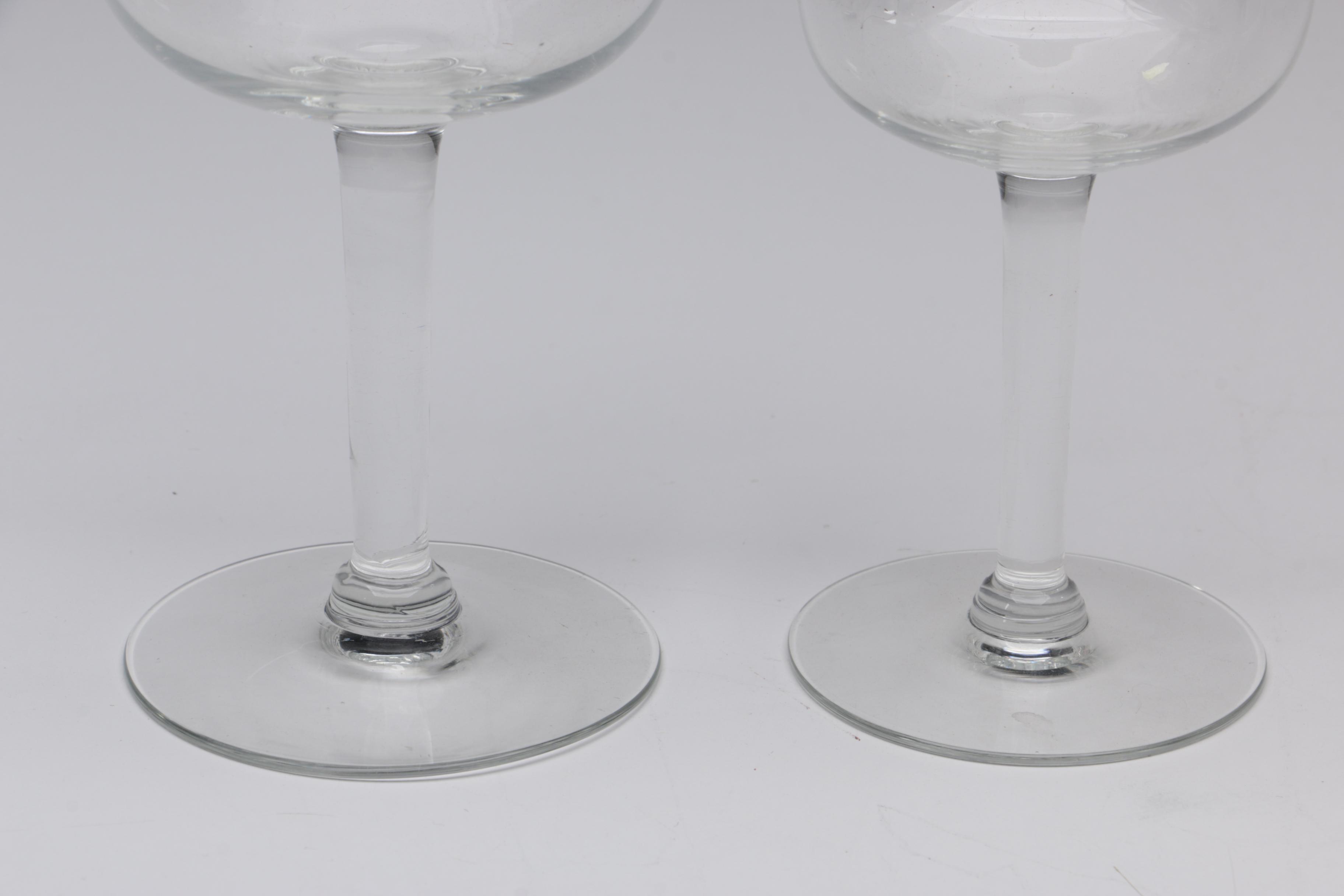 Silver-Rimmed Wine Glasses