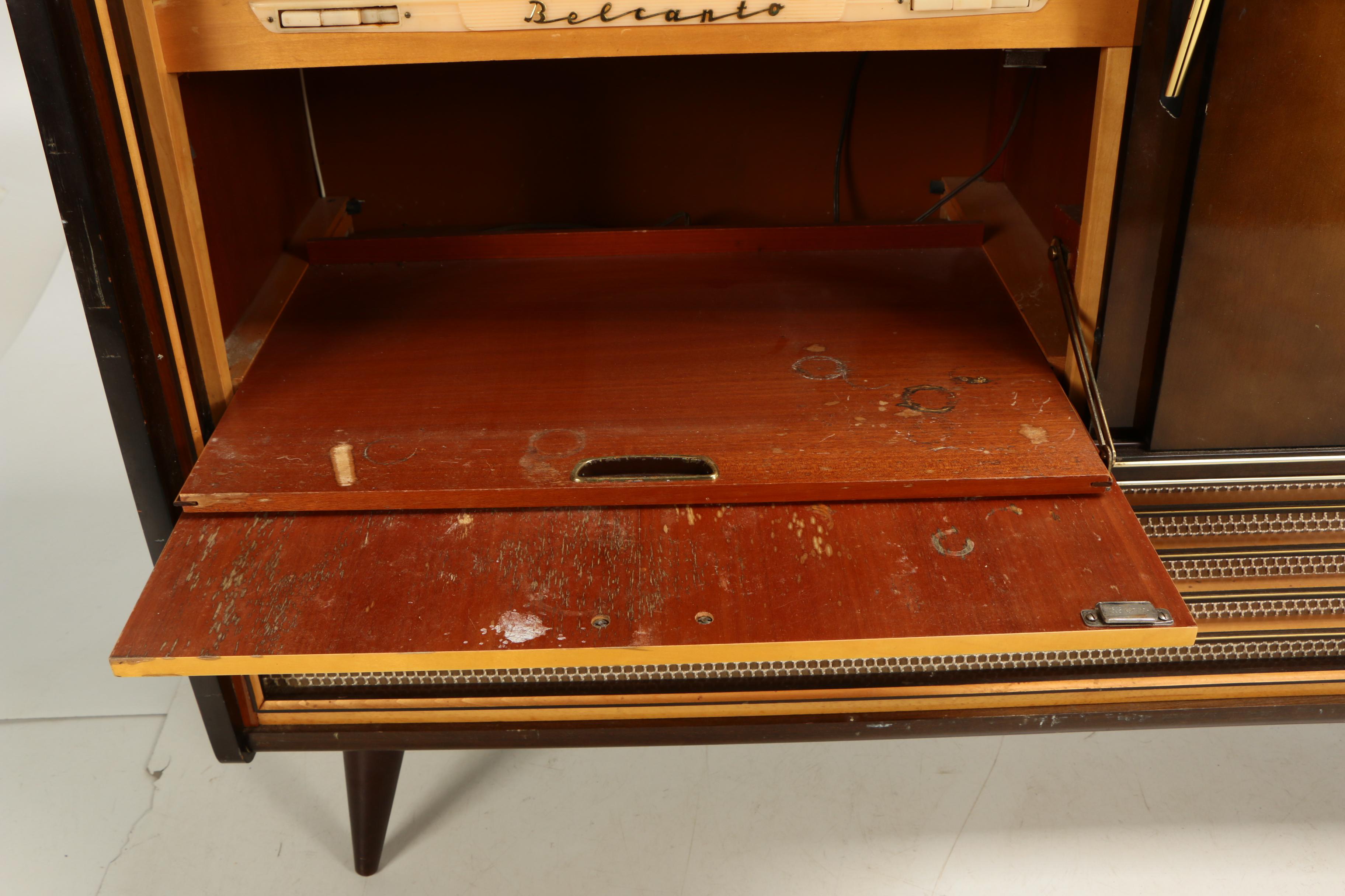 Mid Century Modern Graetz "Belcanto" Radio Phonograph Cabinet, 1960s