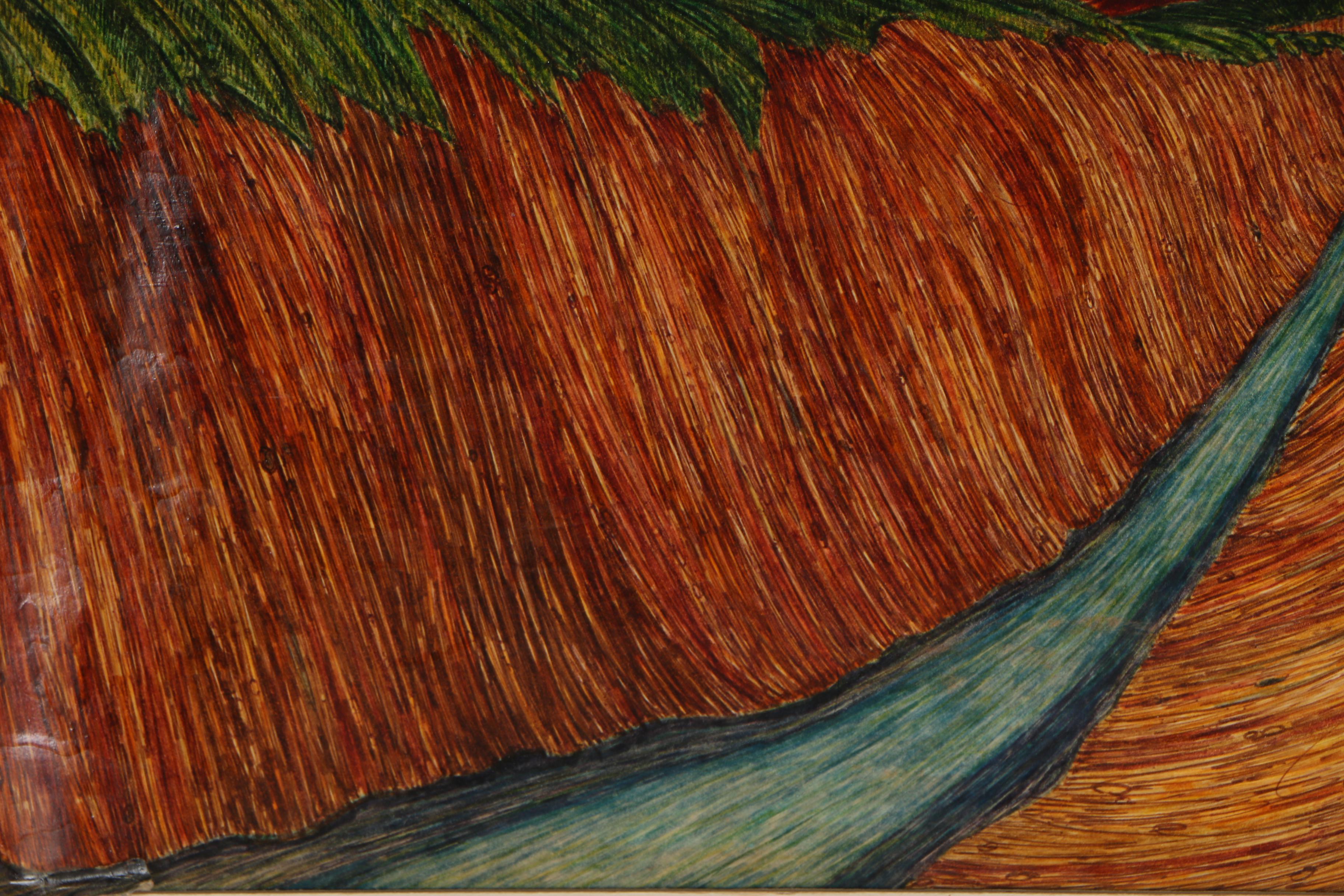 John J. Marfoglia 1994 Folk Mixed Media Paintings