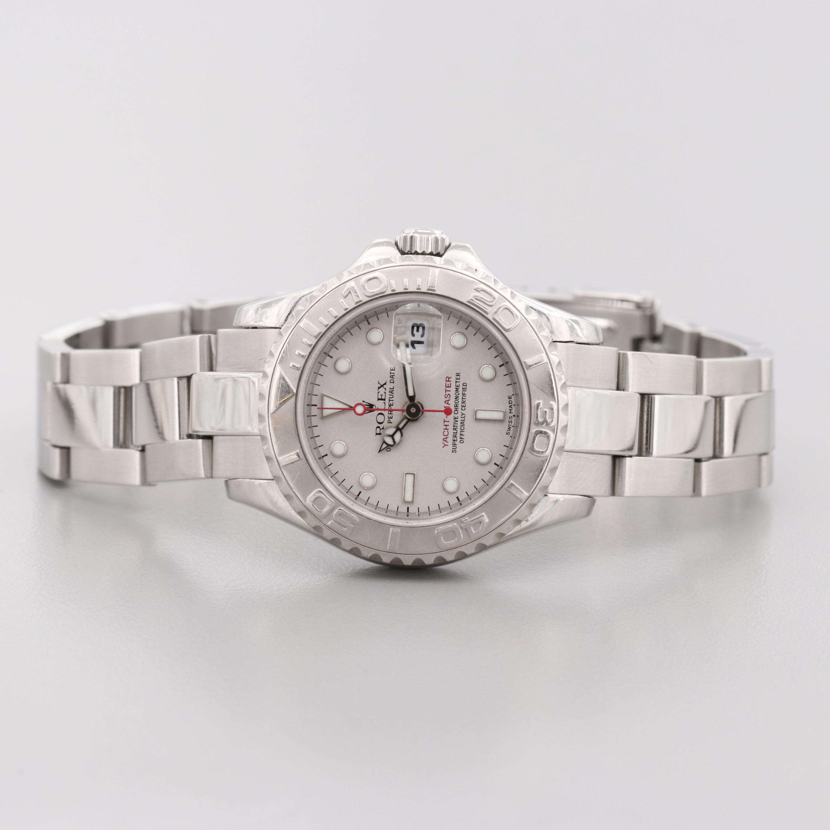 Rolex Yacht-Master Stainless Steel and Platinum Watch, 1999