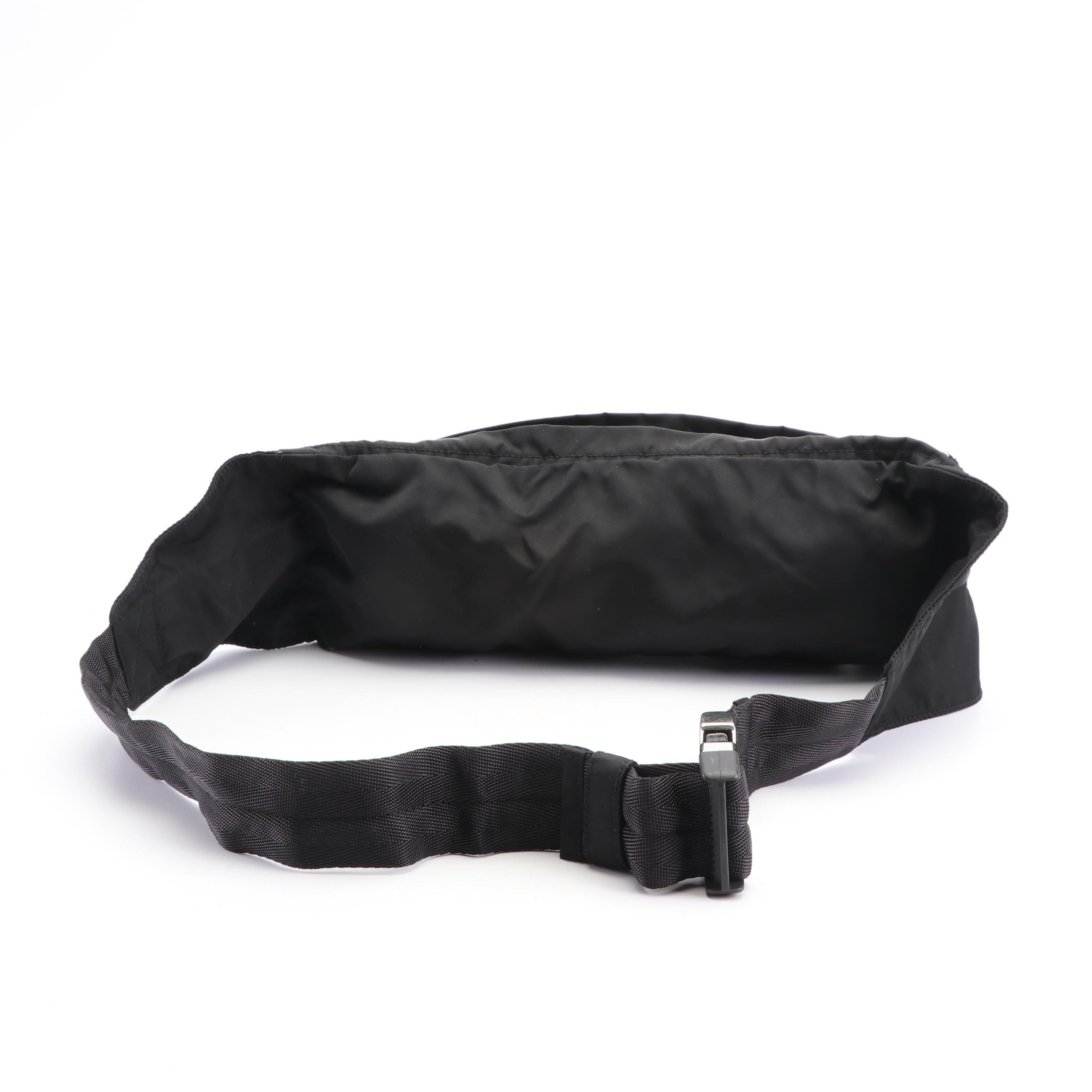 Prada Black Nylon Belt Bag