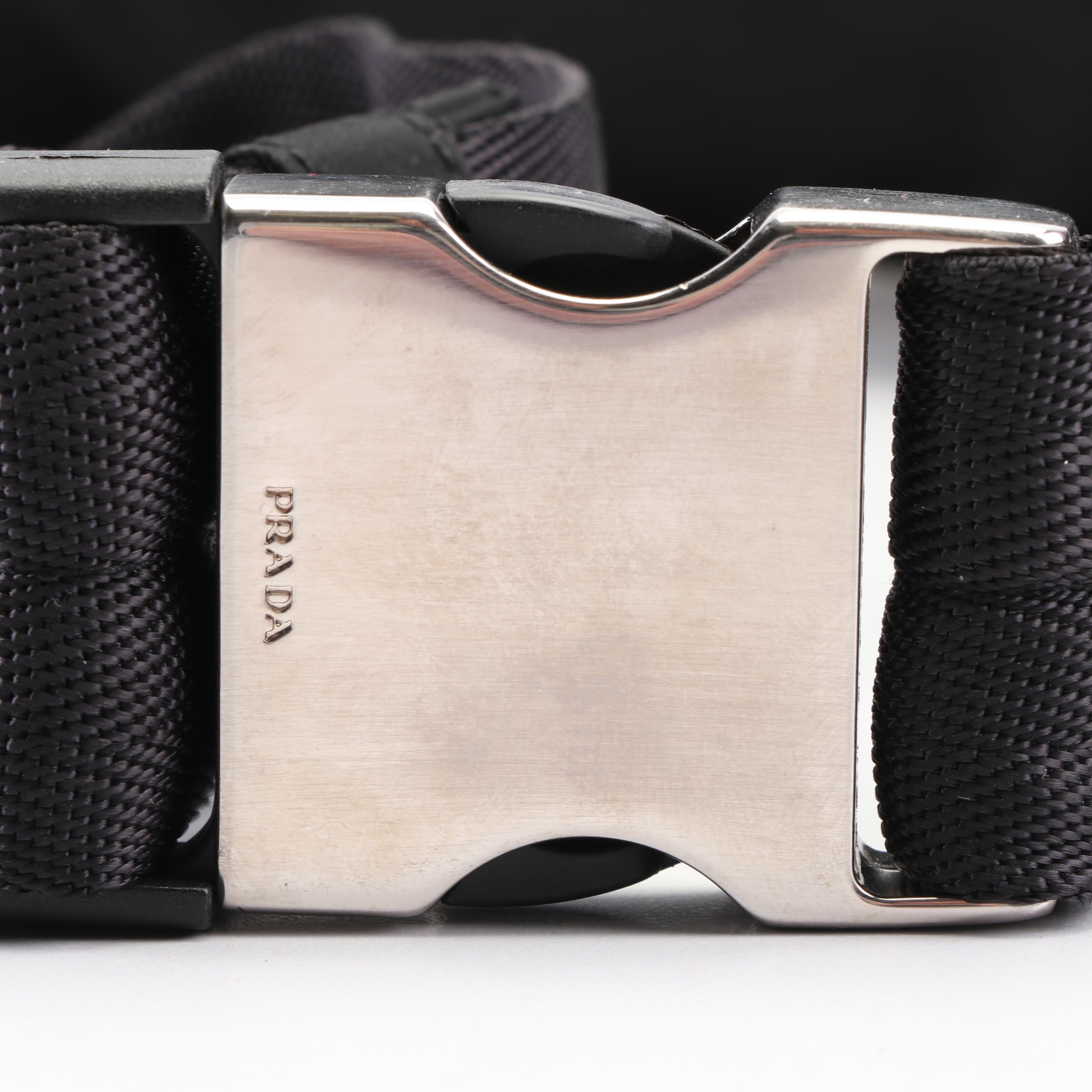 Prada Black Nylon Belt Bag