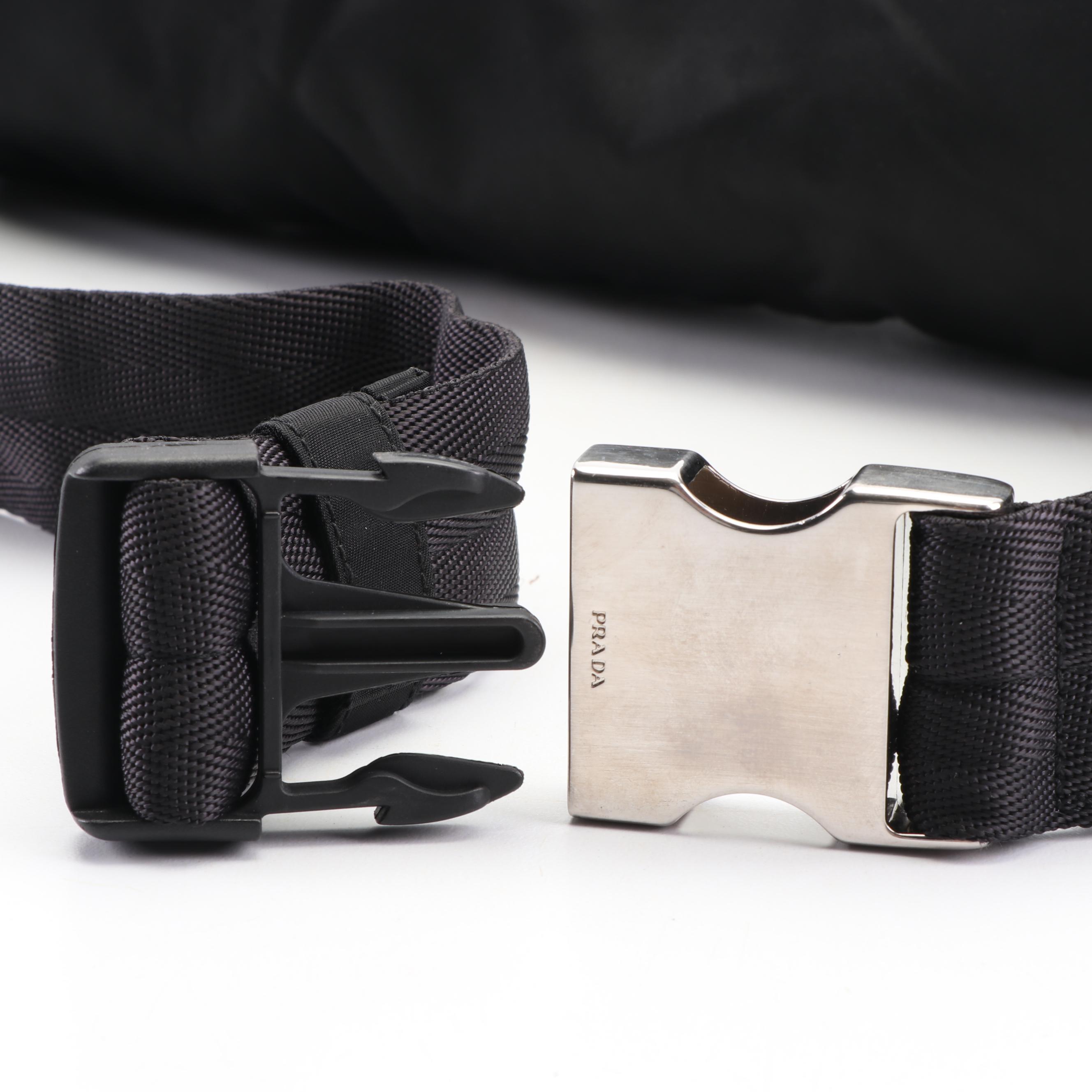 Prada Black Nylon Belt Bag