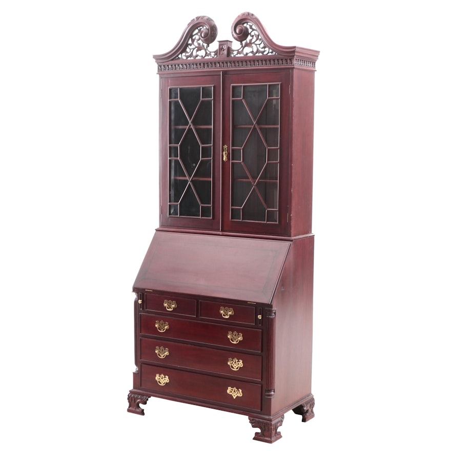 Federal Style Secretary Bookcase in Cherry