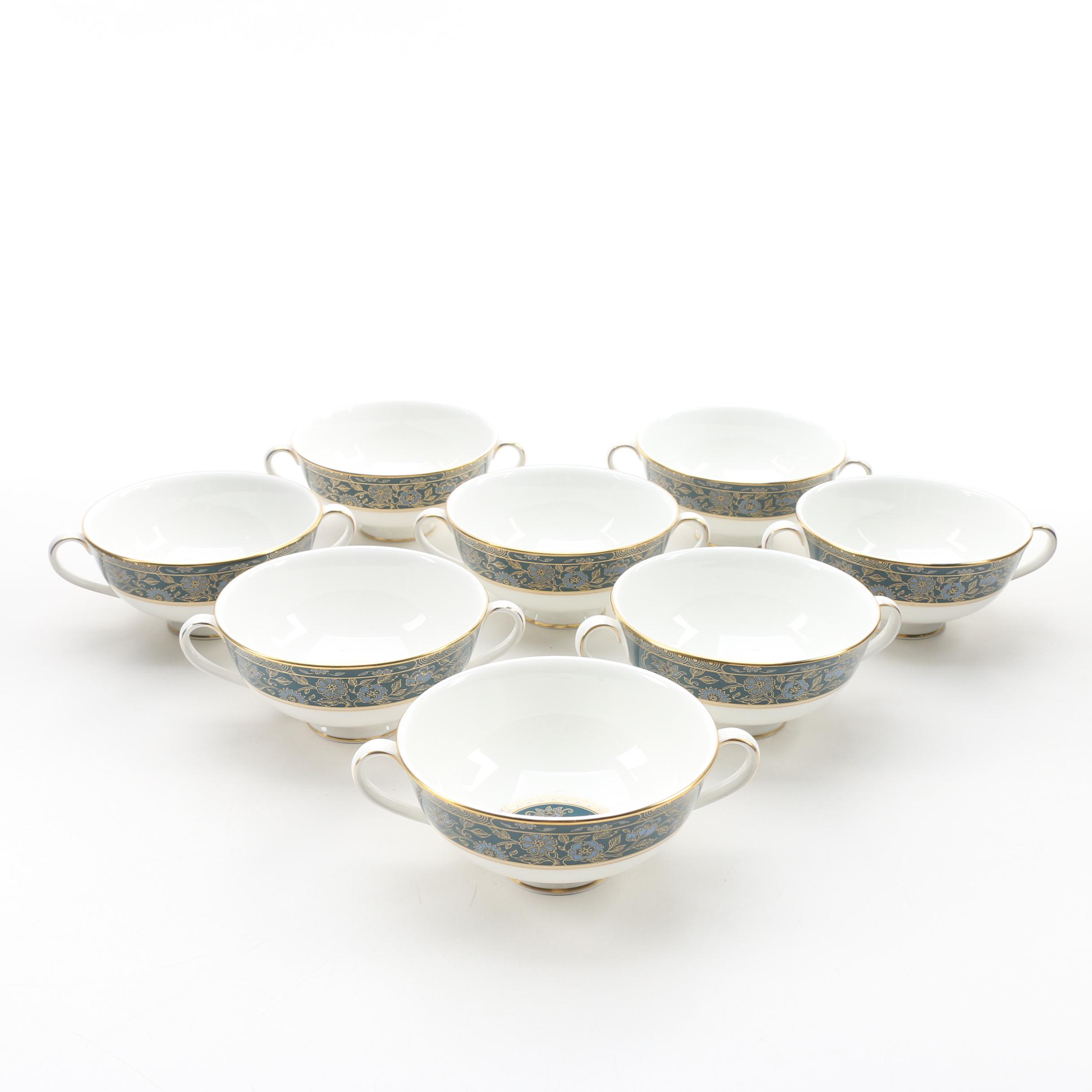 Royal Doulton "Carlyle" Bone China Cream Soup Bowls, 1972-2000