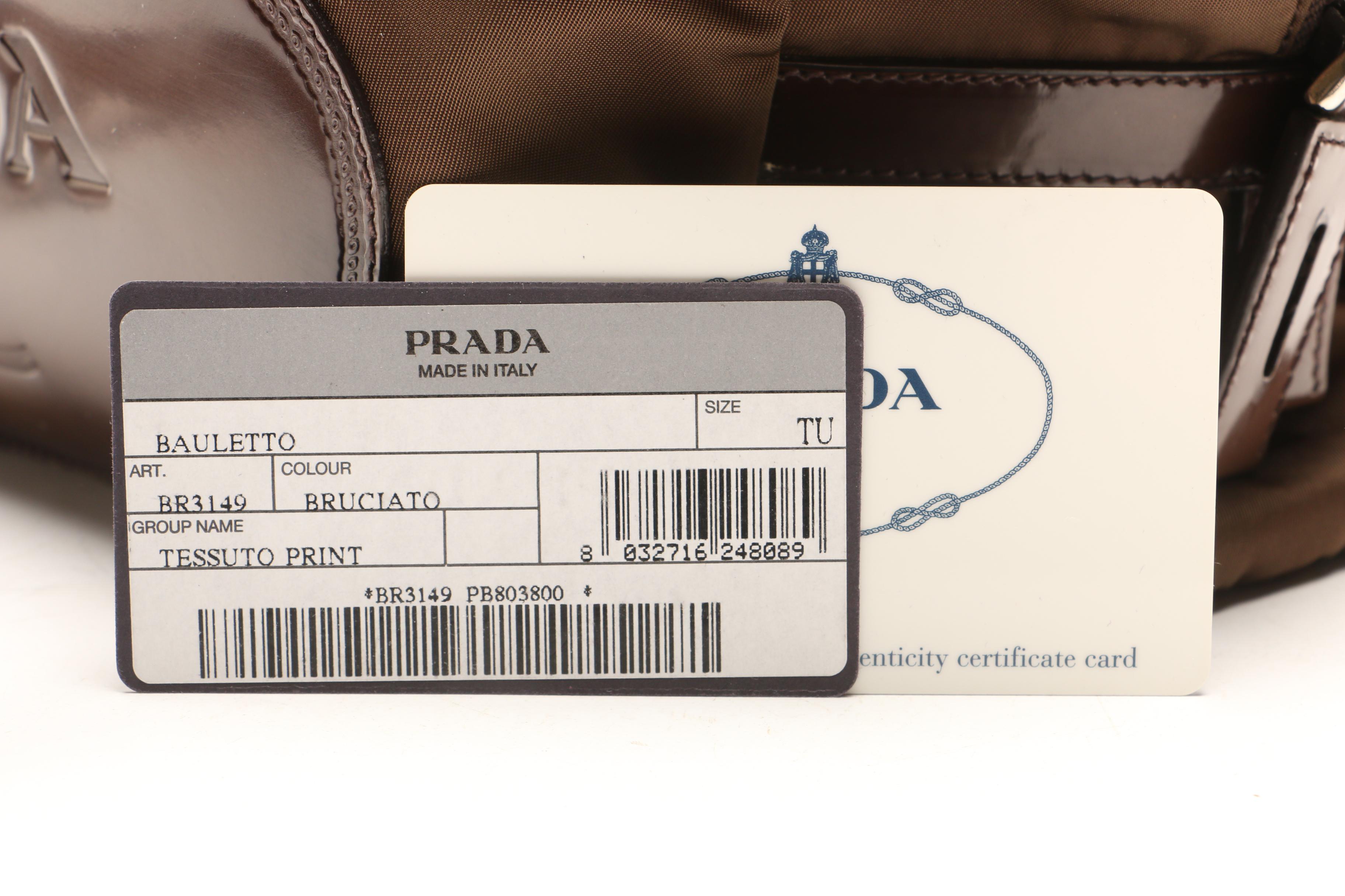 Prada Brown Tessuto Nylon Logo Tote Bag