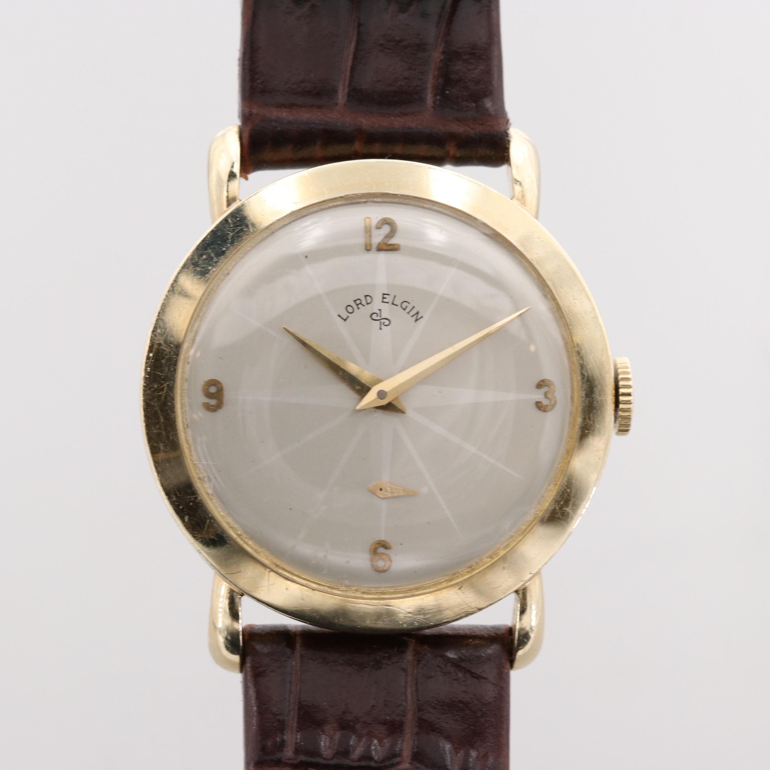 Lord Elgin 14K Yellow Gold Watch, Circa 1952
