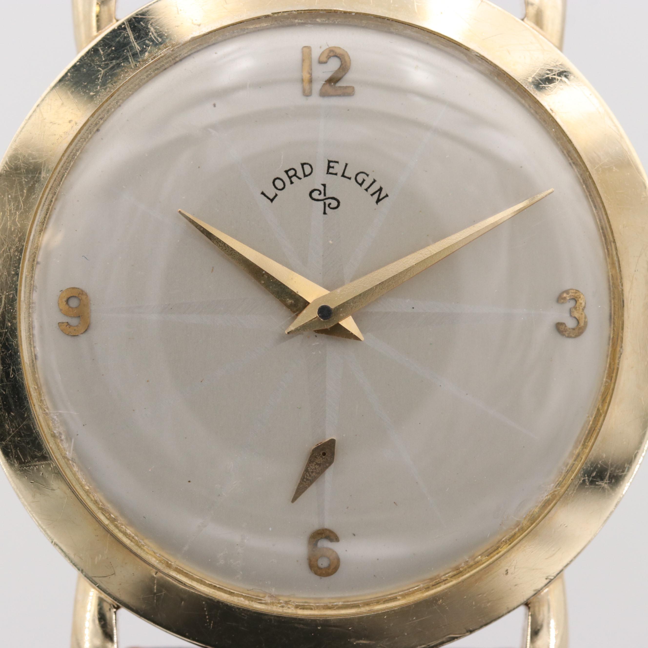 Lord Elgin 14K Yellow Gold Watch, Circa 1952