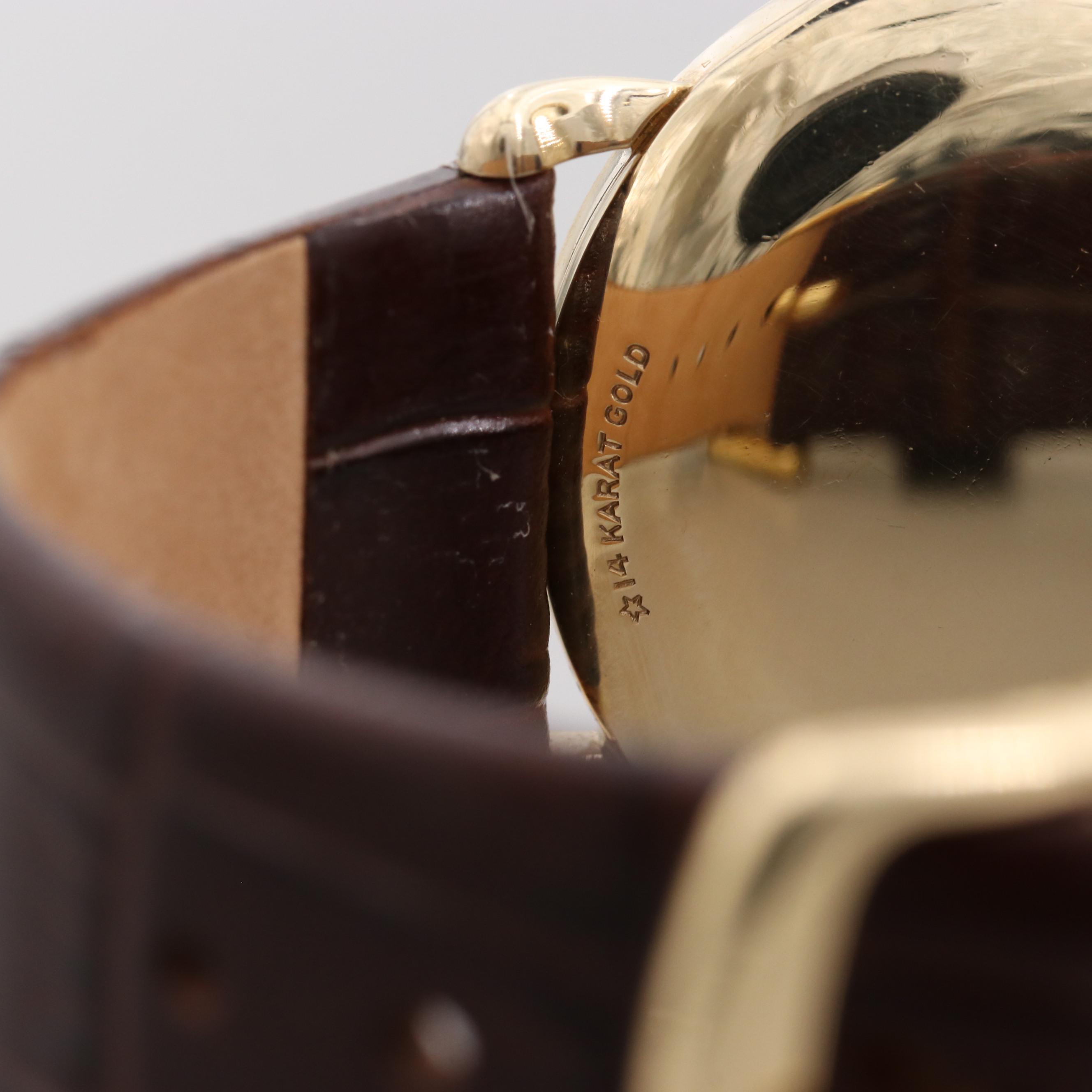 Lord Elgin 14K Yellow Gold Watch, Circa 1952