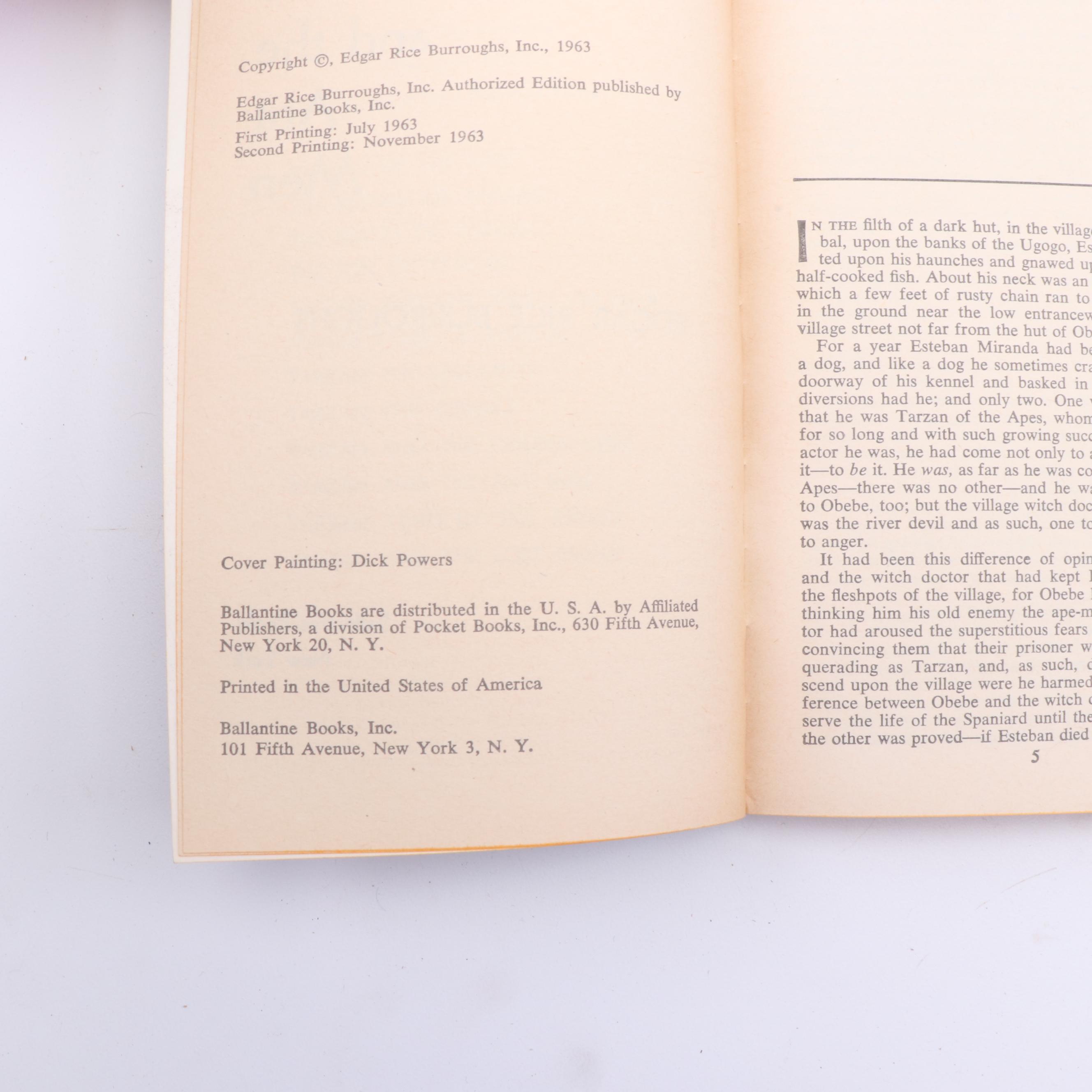 "Tarzan" Ballantine Books Box Set by Edgar Rice Burroughs, 1969