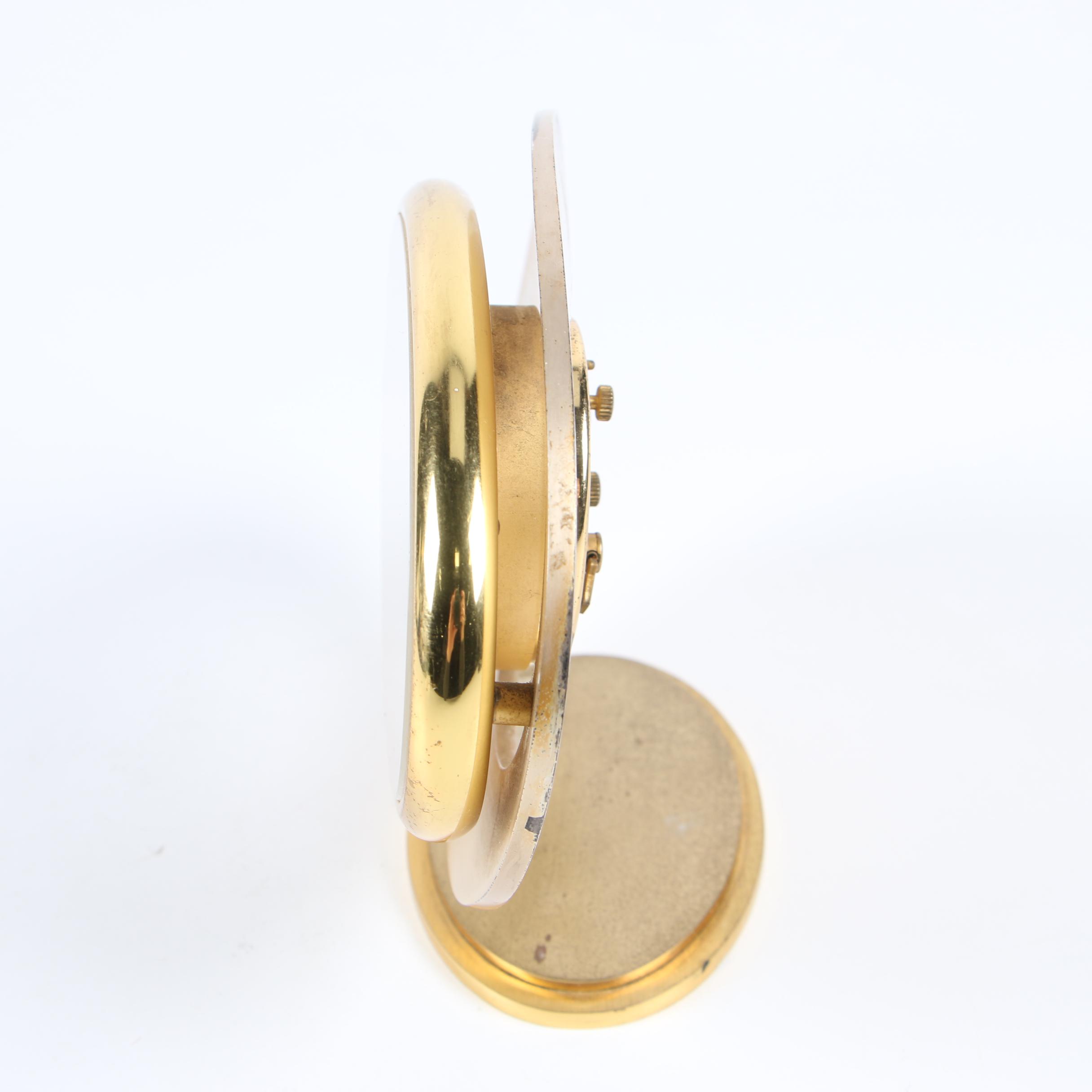 Looping 15 Jewel Eight Day Alarm Clock, Mid-Century