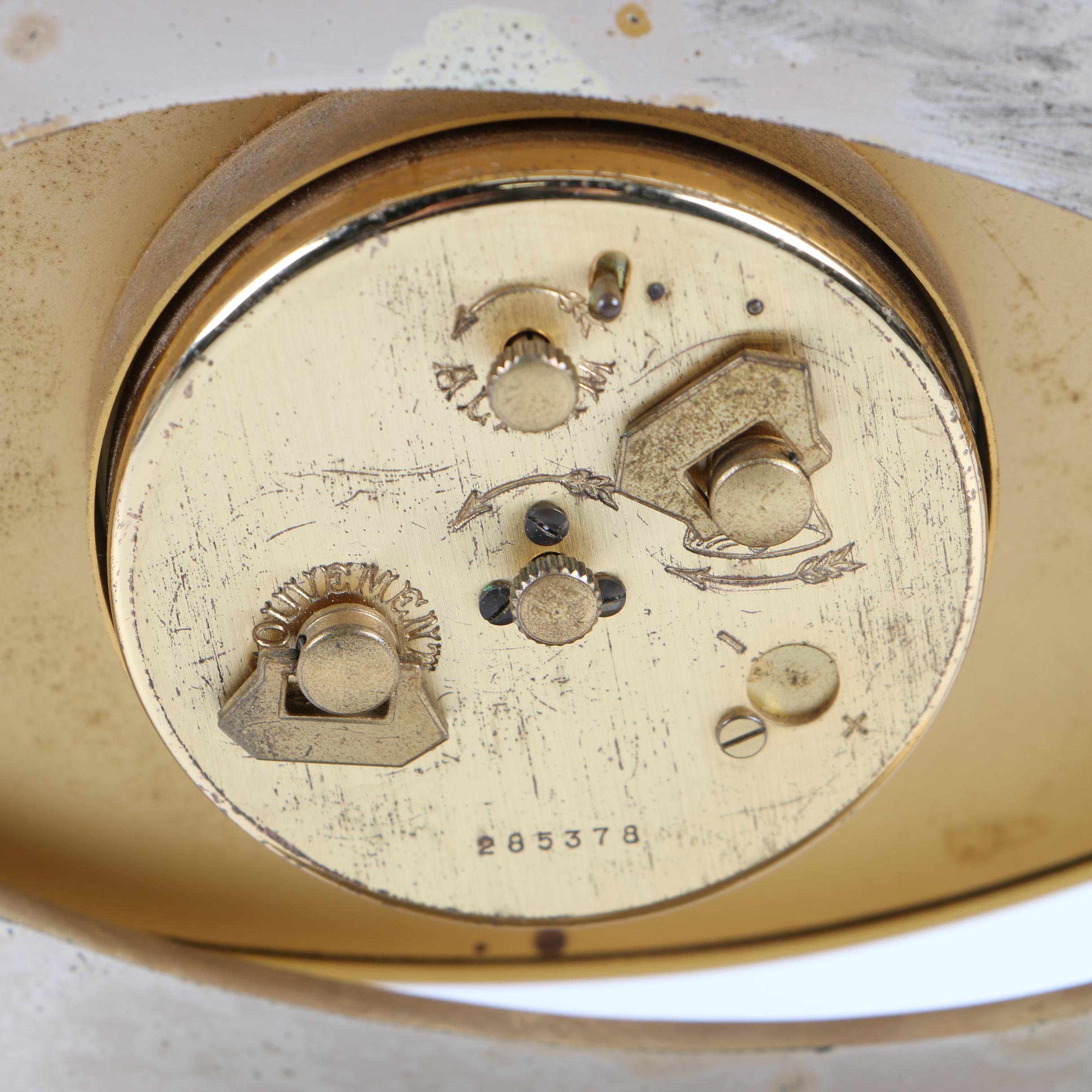 Looping 15 Jewel Eight Day Alarm Clock, Mid-Century