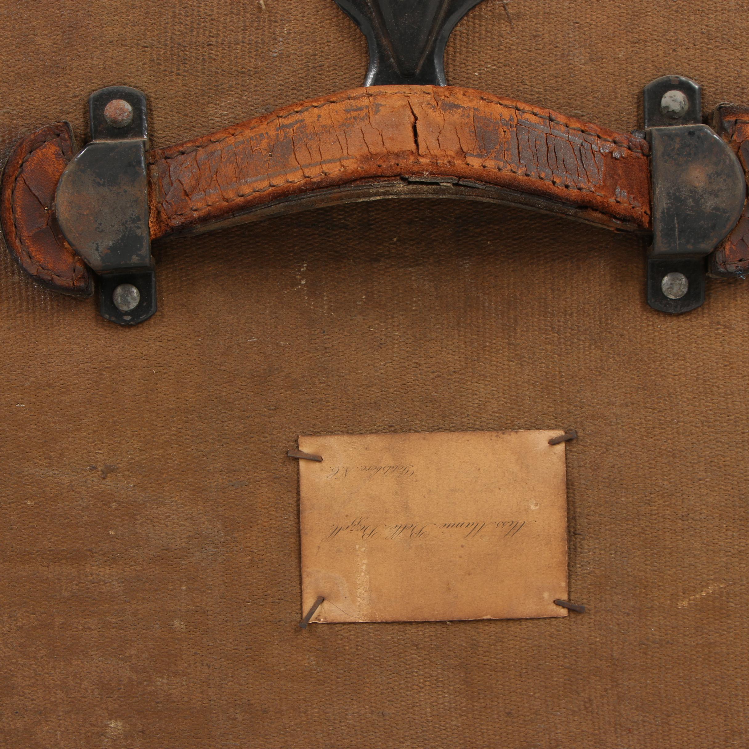 H.W. Rountree & Bro. Trunk & Bag Co. Wood and Metal Steamer Trunk, circa 1900