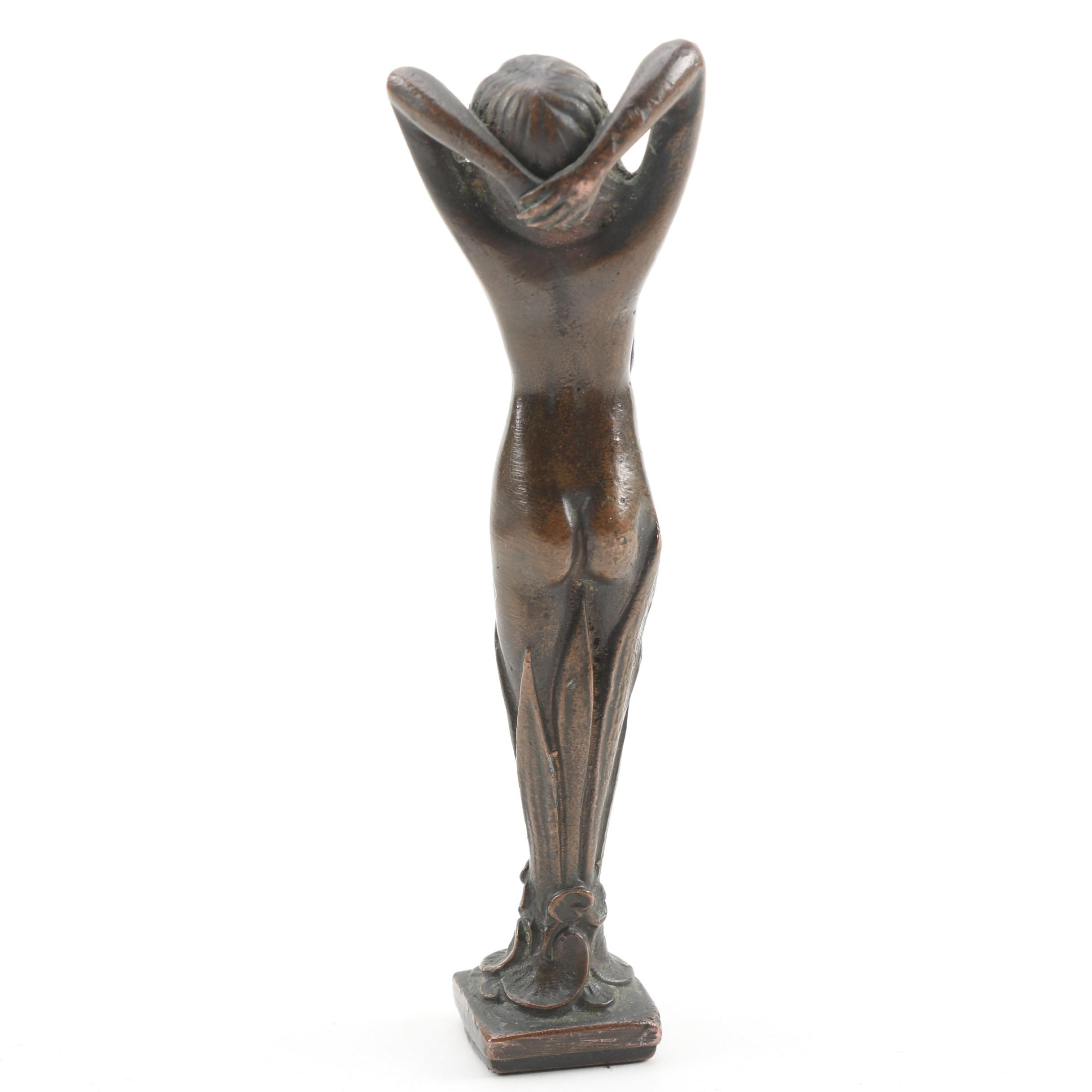 Japanese Figural Bronze Seal, Late Meiji Period