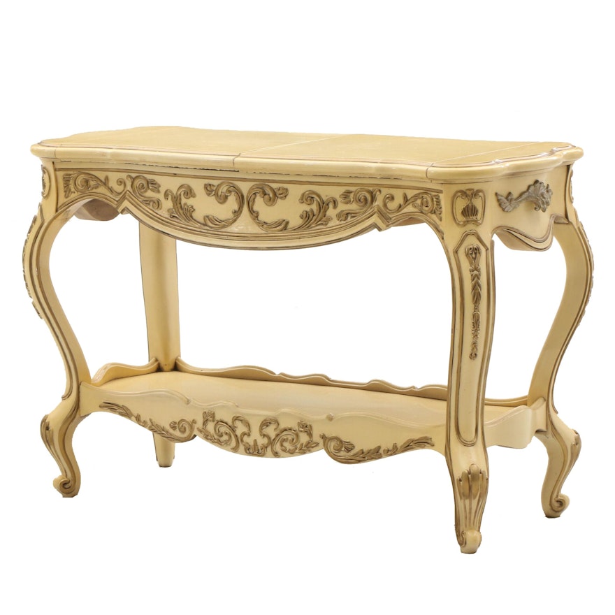 Louis XV Style Rolling Server Cart
