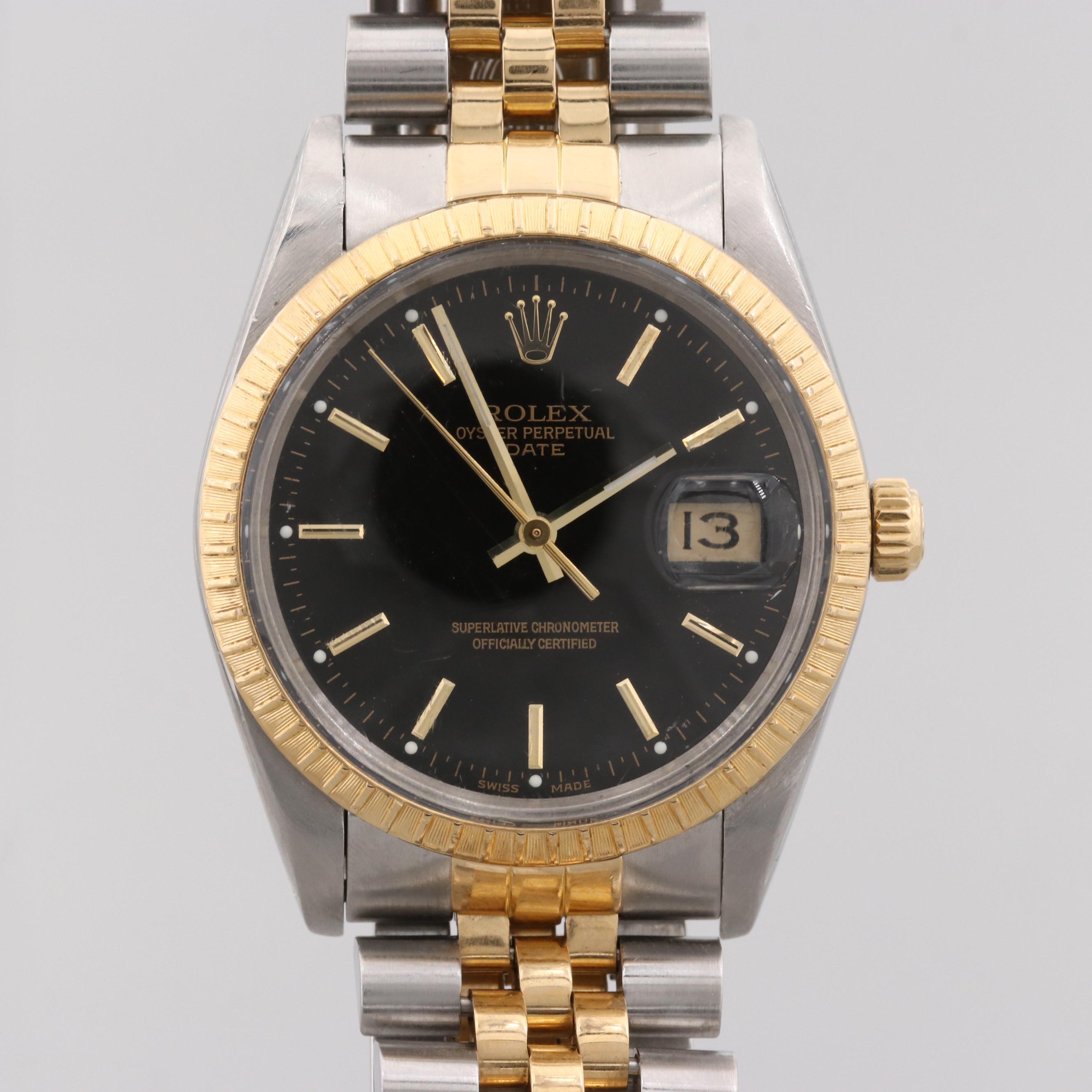 Rolex Datejust Stainless steel and 18K Yellow Gold Automatic Watch, 1986