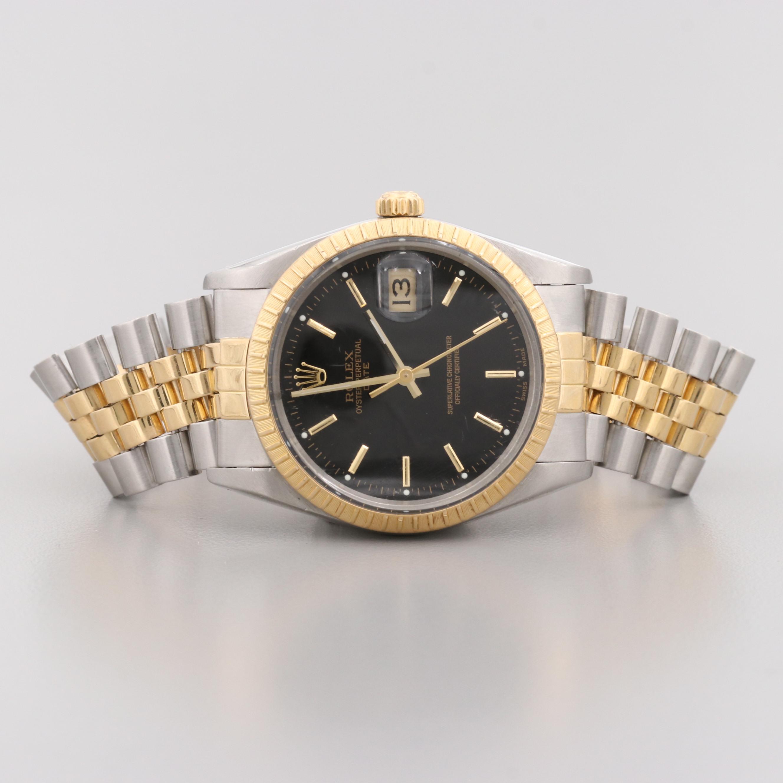 Rolex Datejust Stainless steel and 18K Yellow Gold Automatic Watch, 1986