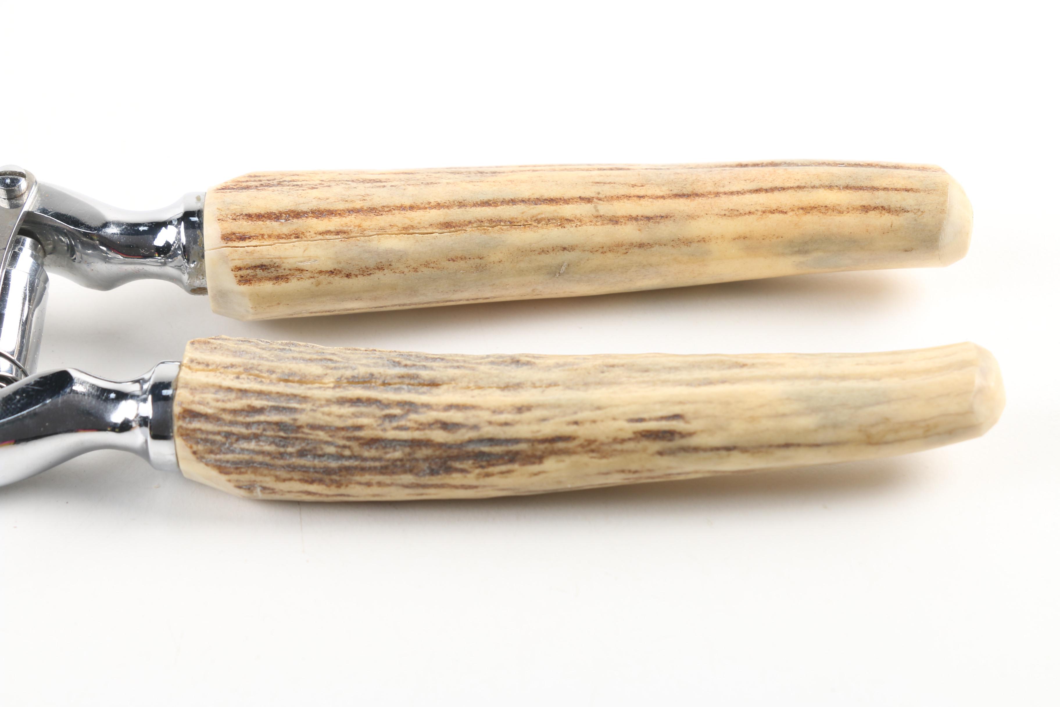 Voos Co. Stag Horn Handle Poultry Shears