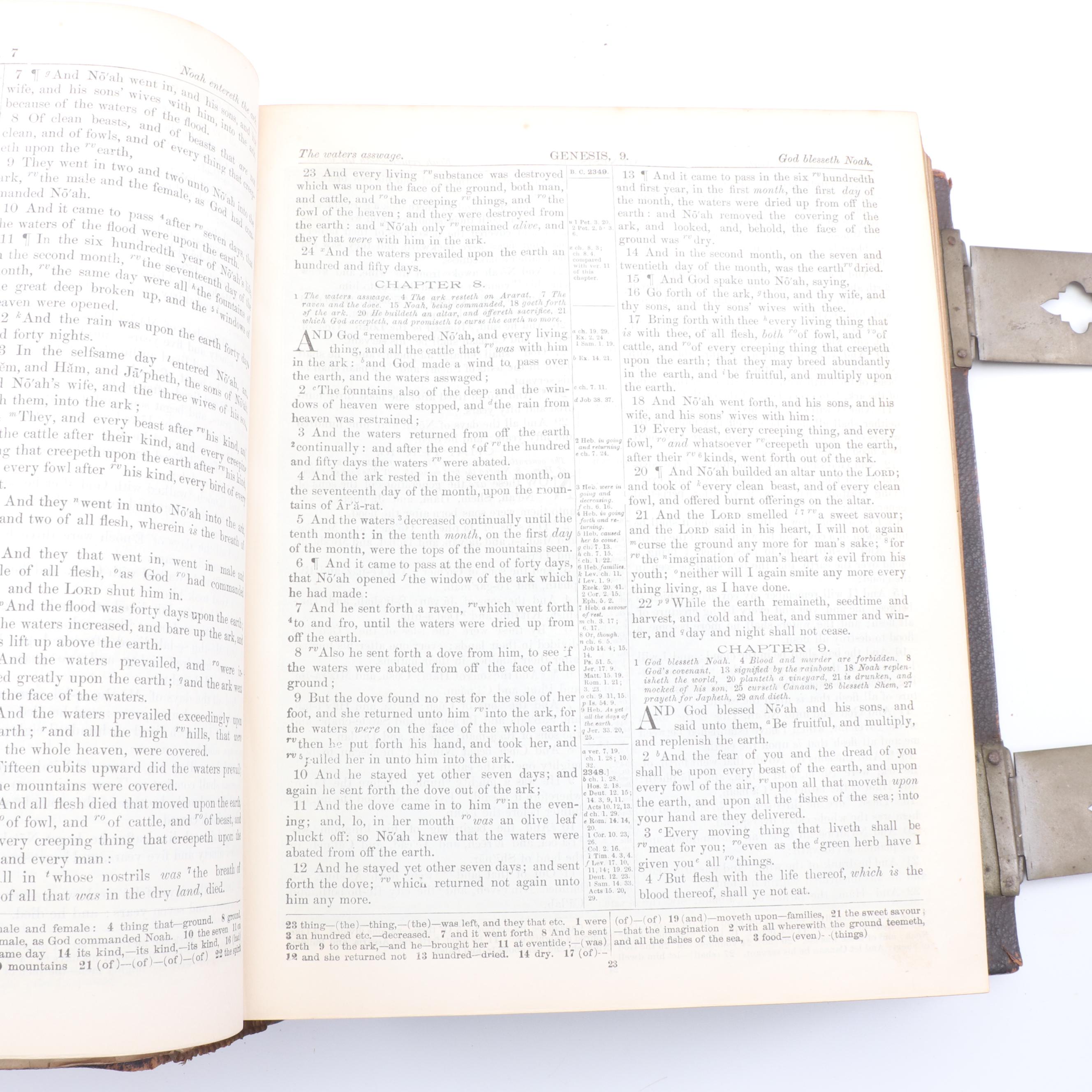 Antique Pictorial Family Bible, 19th Century