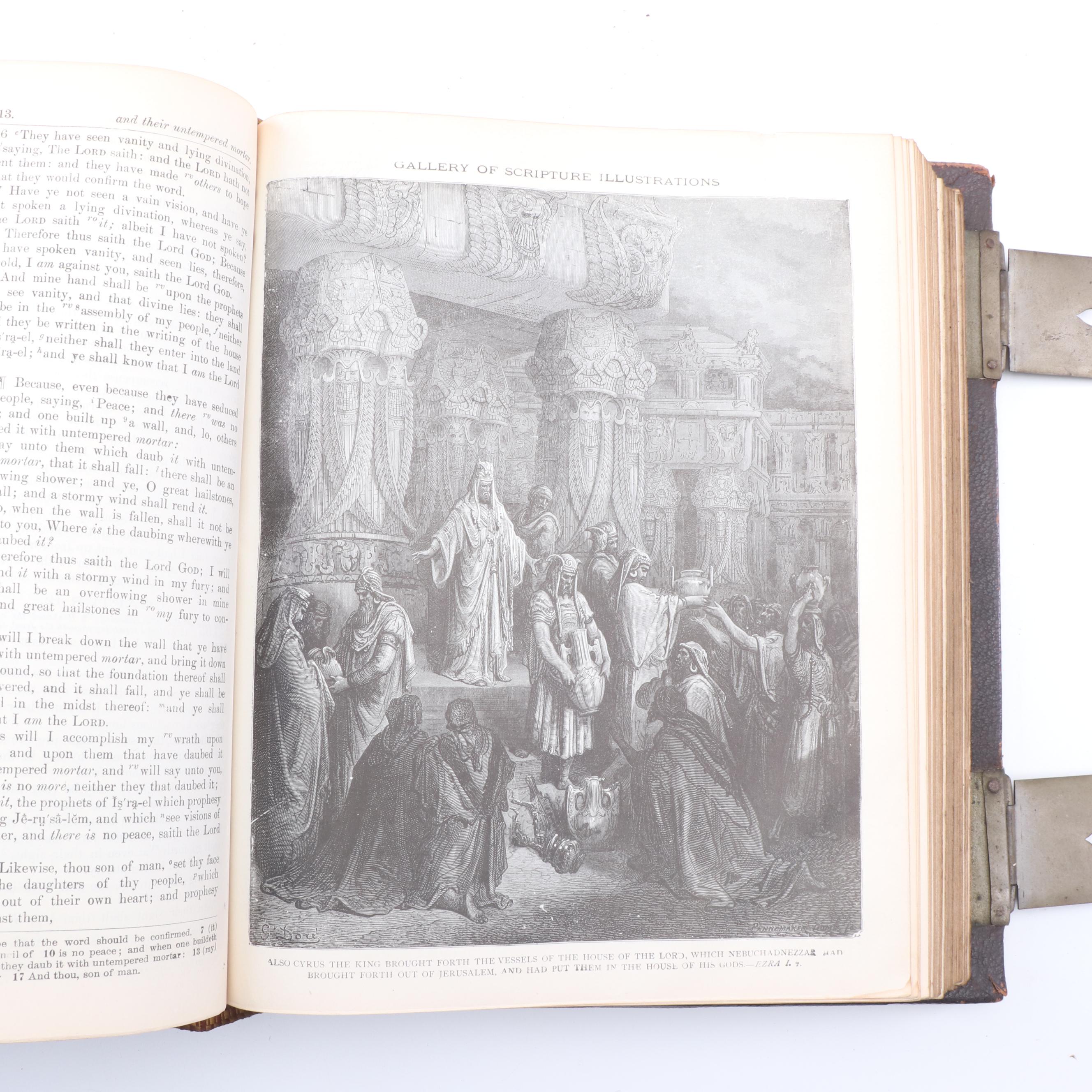Antique Pictorial Family Bible, 19th Century