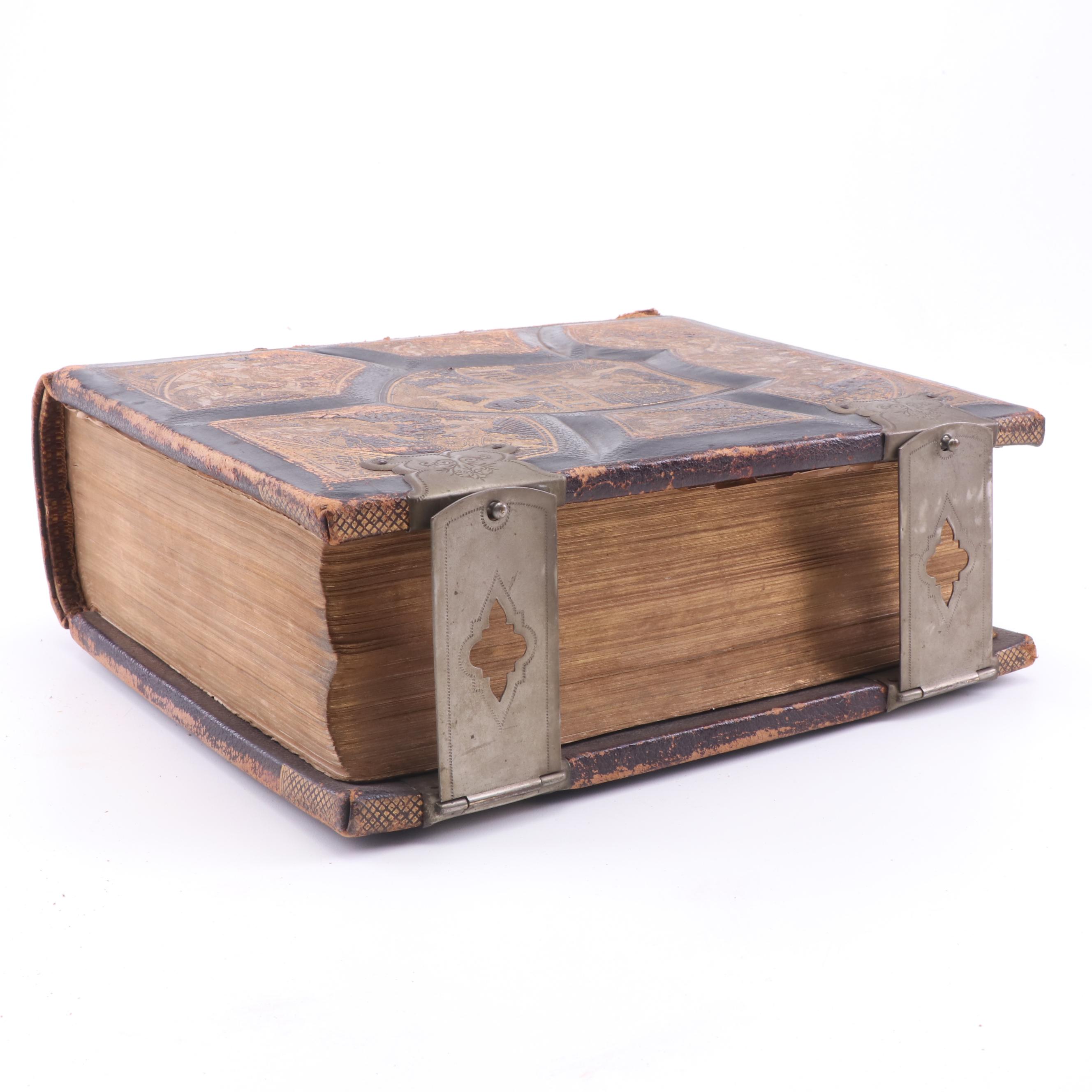 Antique Pictorial Family Bible, 19th Century